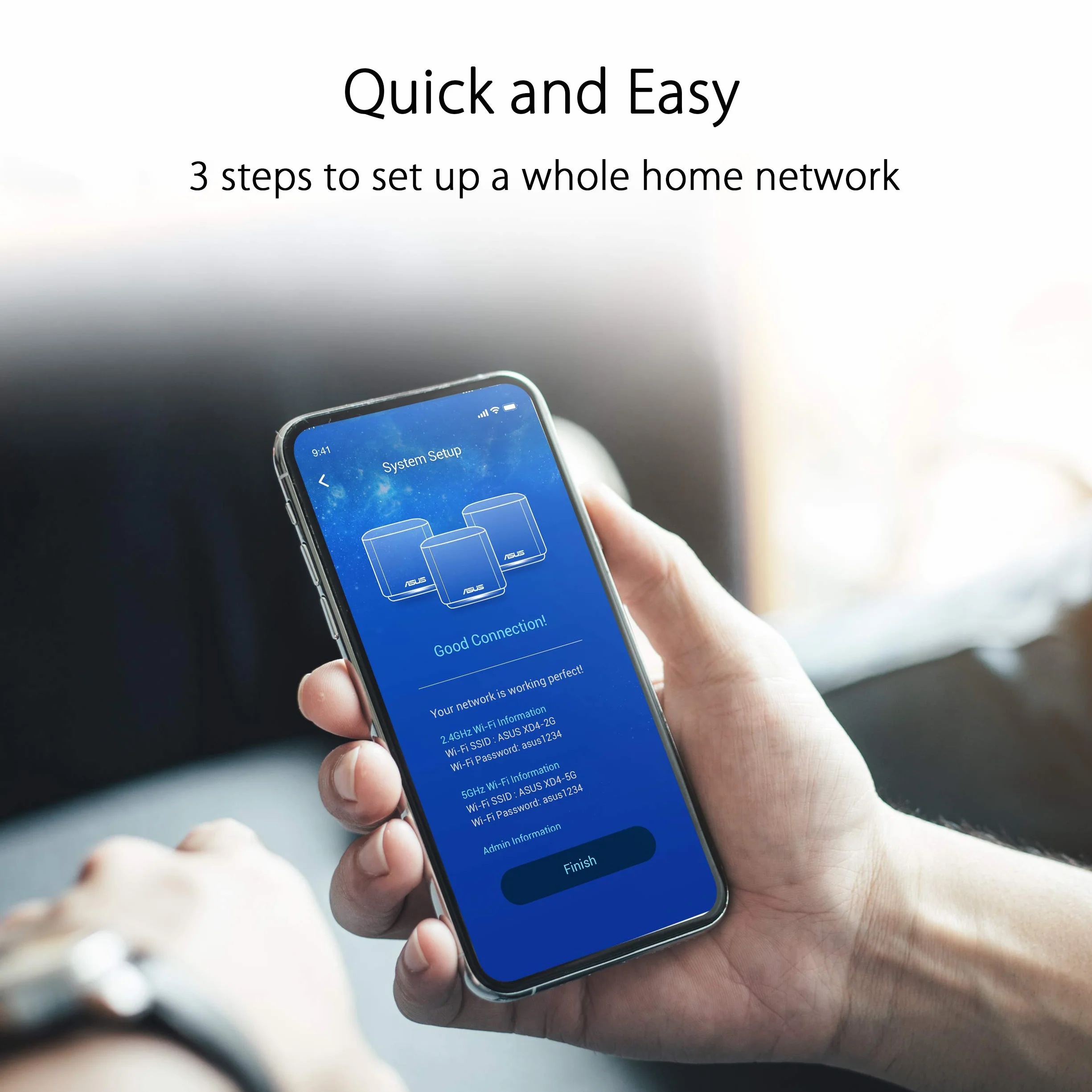 ASUS ZenWiFi XD6 Bi-bande Wi-Fi 6 (802.11ax) Blanc 3 Interne