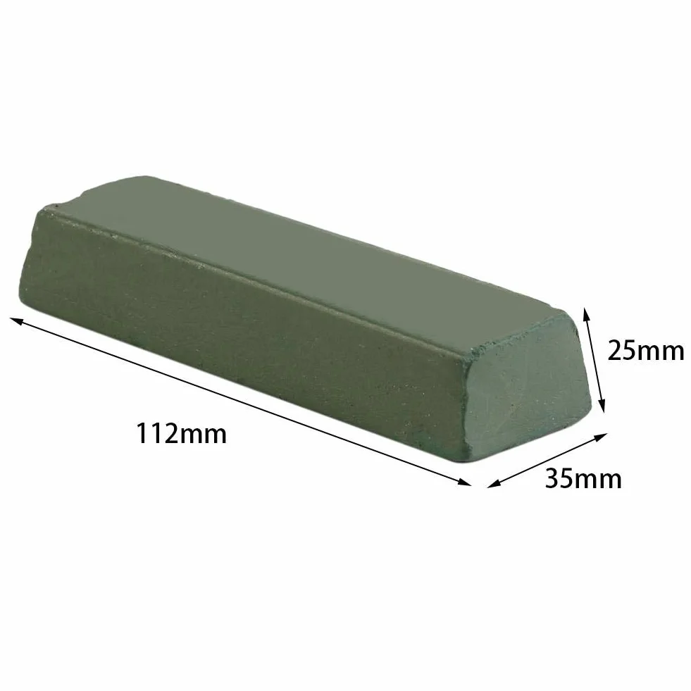 Pasta polerska ciemnozielona kwadratowa profesjonalna pasta polerska 112 * 35 * 25 mm ścierna zastawa stołowa produkty metalowe narzędzie do polerowania drewna meble jadeit narzędzie do szlifowania