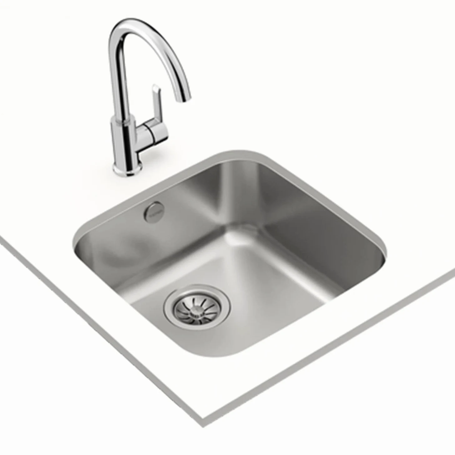 Teka BE 40.40 1C - Zlewozmywak Do Zabudowy Pod Blatem Roboczym, Kuchenny 50 cm Ze Stali Nierdzewnej
