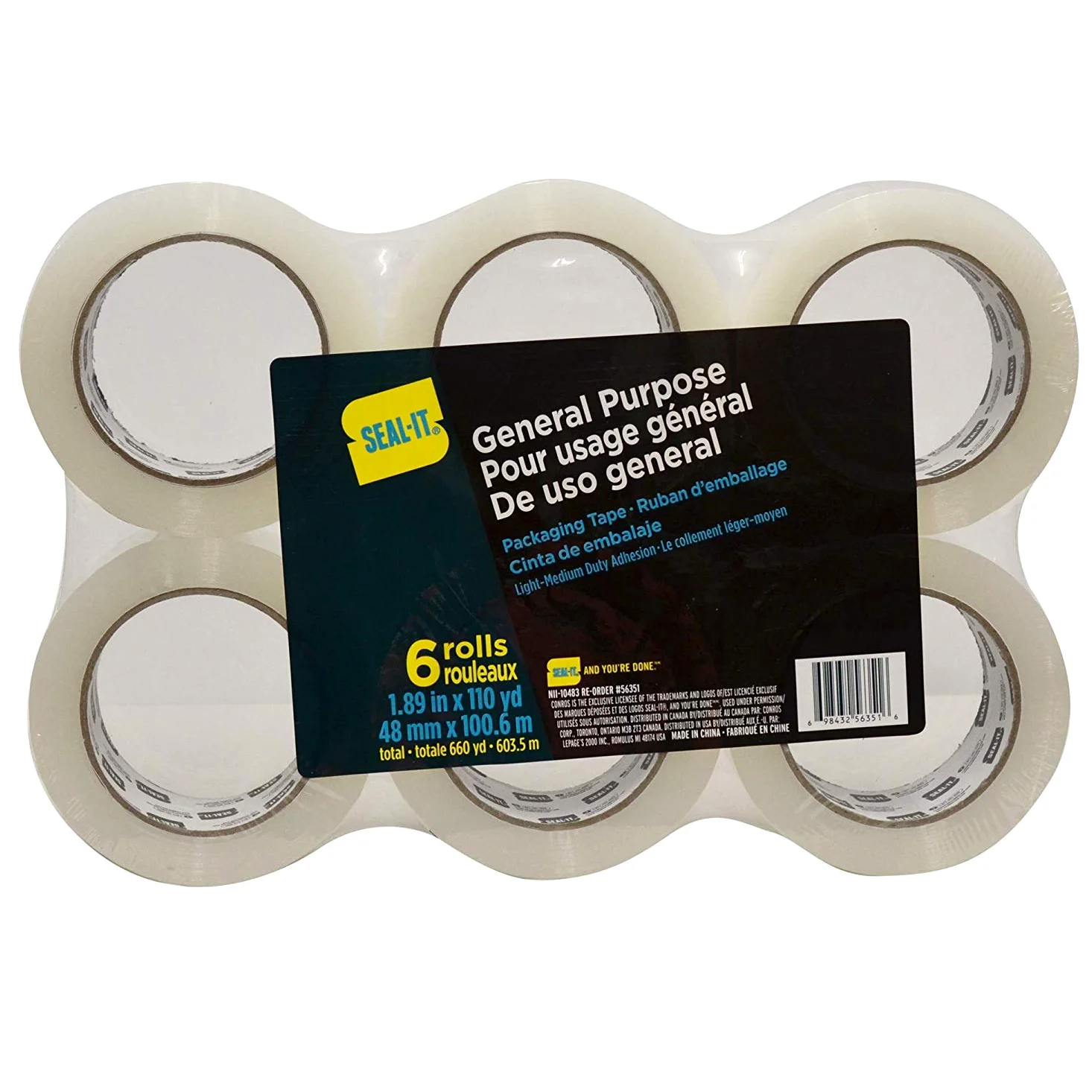 Seal It 4 cm x 109,4 jarda taśmy w PDQ (6 szt.)