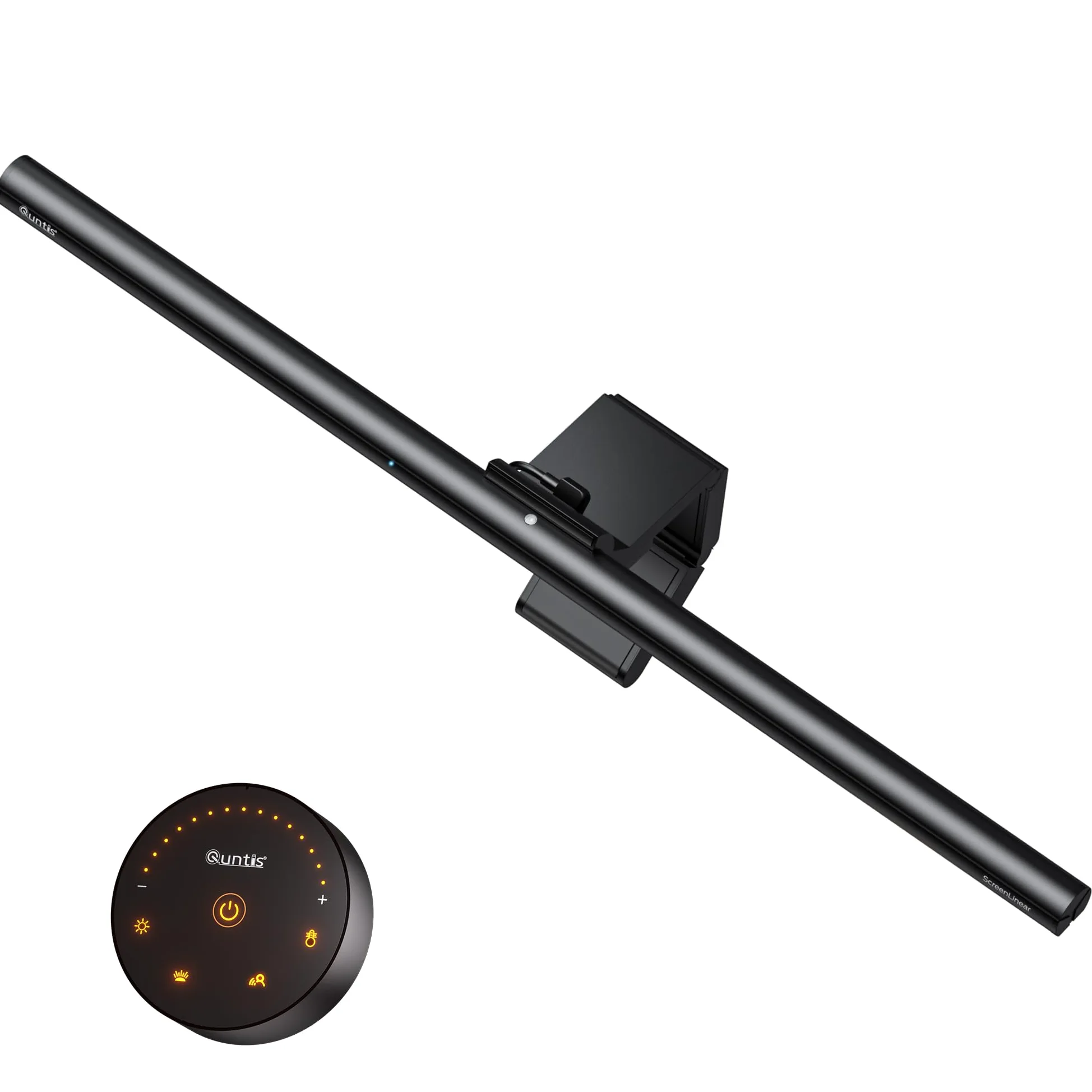 Quntis Lampka do monitora z czujnikiem radarowym i automatycznym ściemnianiem, automatyczne włączanie/wyłączanie i wyłącznik czasowy, 52 cm lampka do monitora z pilotem