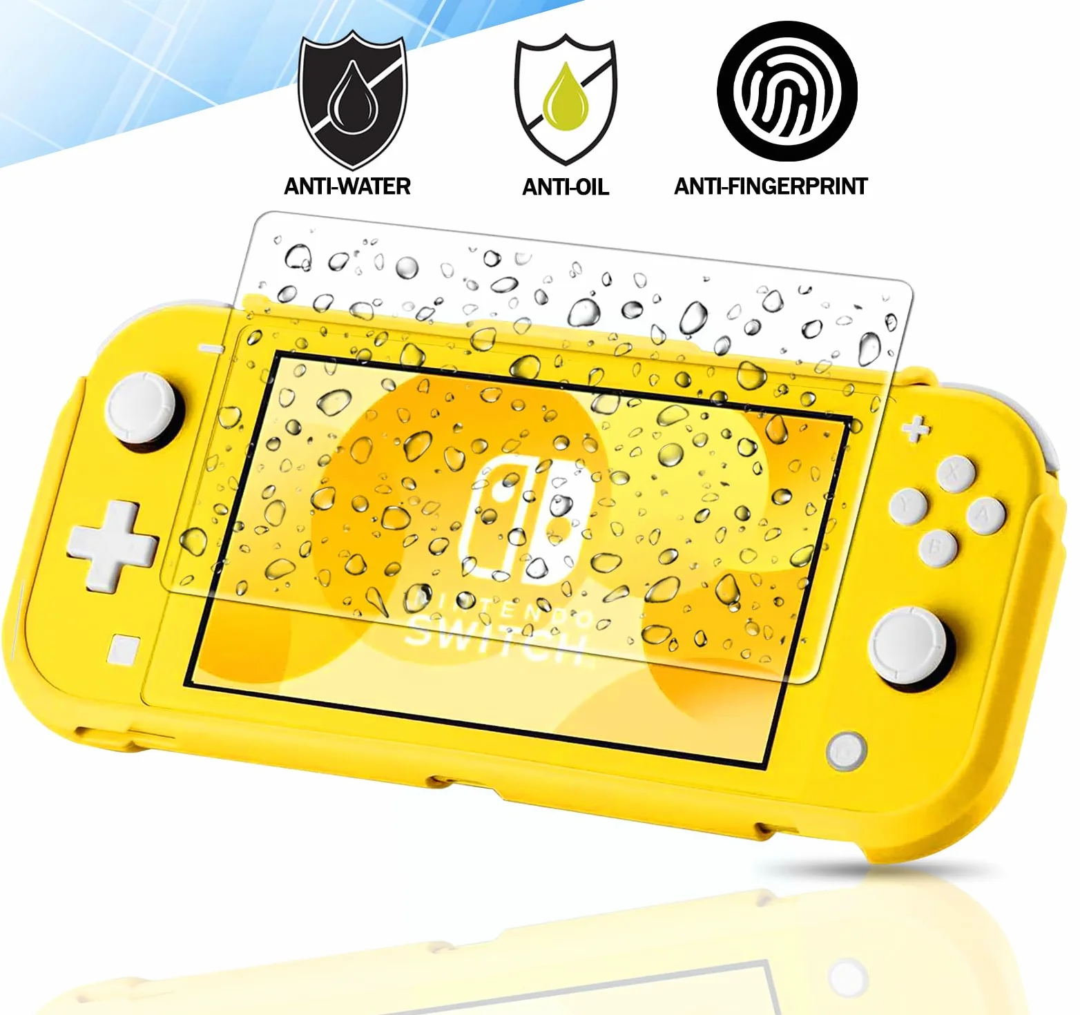 Szkło ochronne do Nintendo Switch Lite 2 sztuki, 0,33 mm, HD, odporne na zarysowania