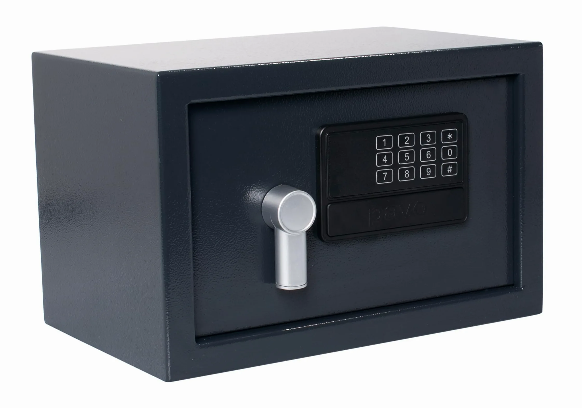 Pavo - Sejf premium z elektronicznym zamkiem, rozmiar: 31 × 20 × 20 cm, ciemnoszary, mały – 804039