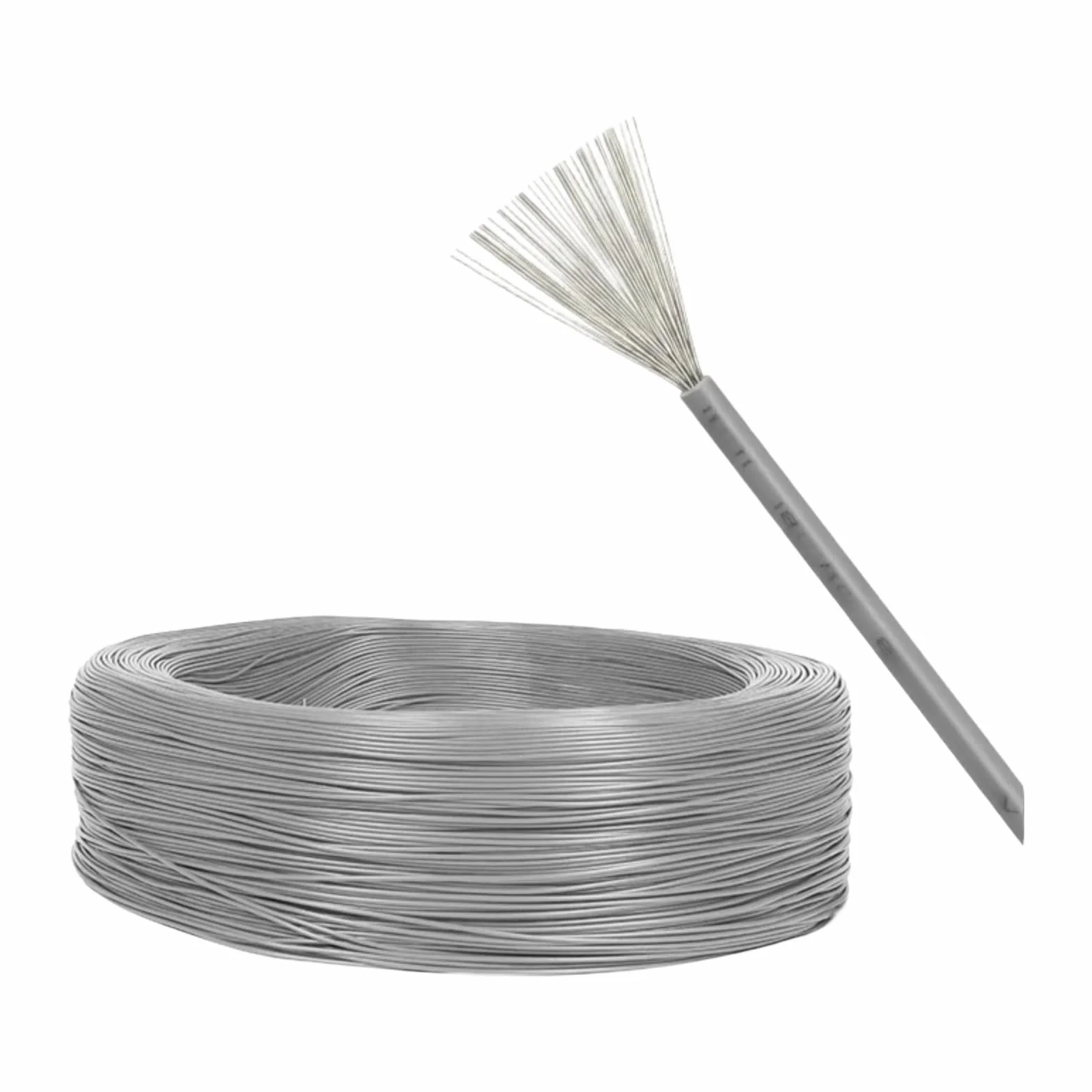 5M-200M UL1571 Kable elektroniczne 32 30 28 26 AWG miękki PVC (szary, 20 m, 28 AWG)