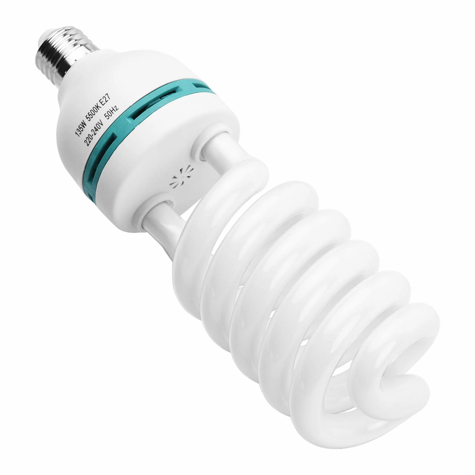 Andoer 2 x CFL światło dzienne białe 135 W 5500 K CRI90, E27 energooszczędna żarówka softbox do oświetlenia studia fotograficznego