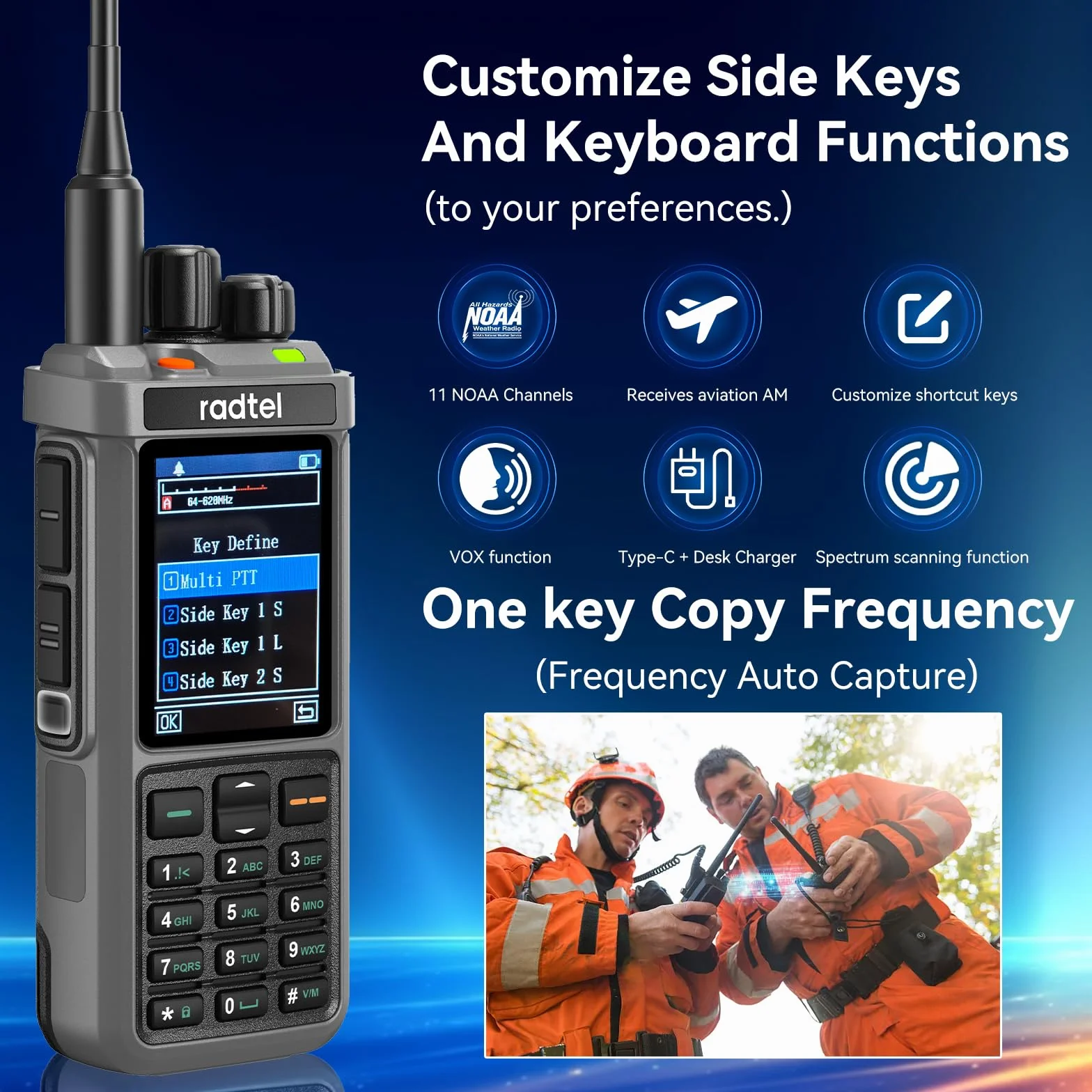 Radtel RT-880G GPS APRS Radio krótkofalowe 10W Walkie Talkie Przenośne radio CB 1024 kanały HF SSB Rx