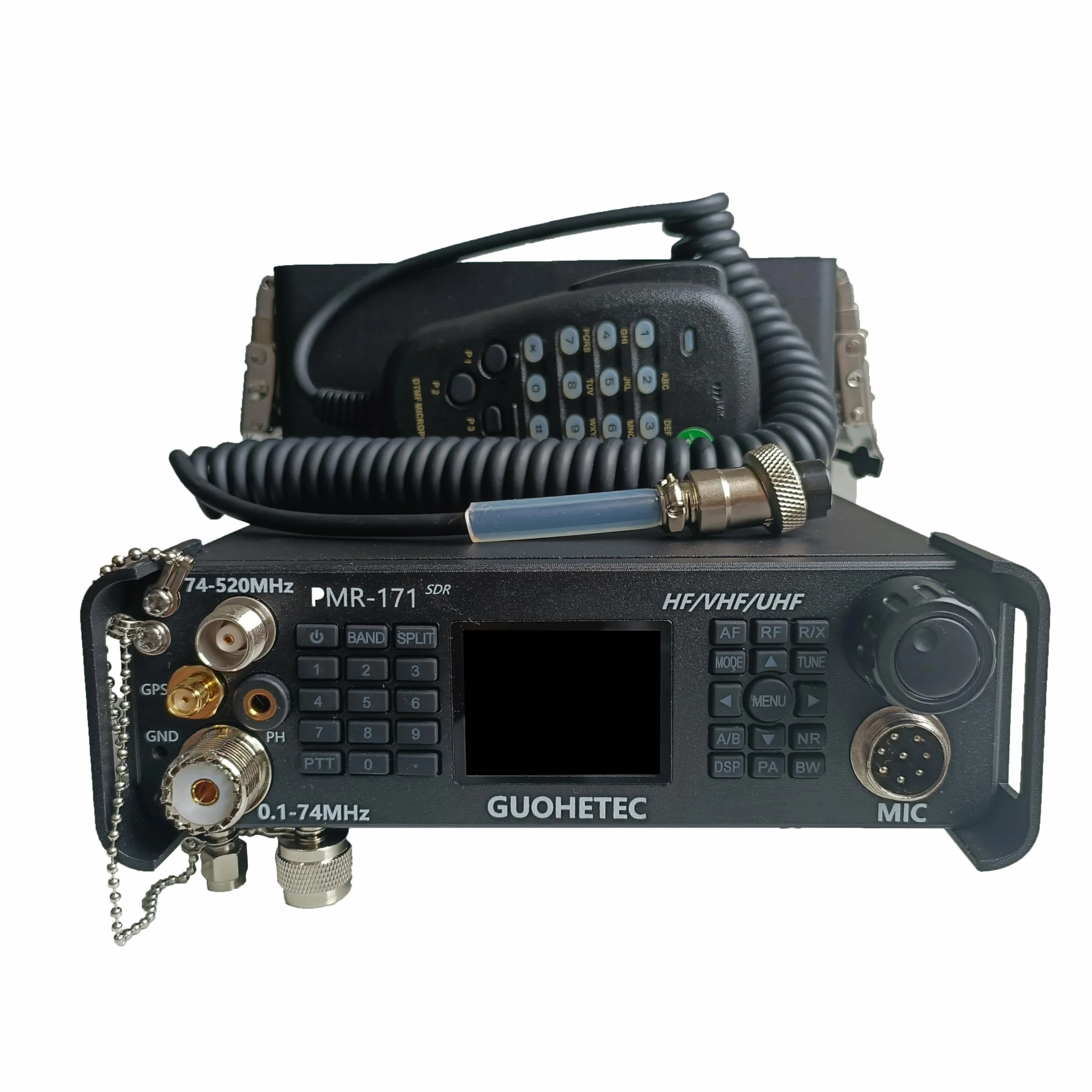 Generic PMR-171 Wszechzakresowy Przenośny Radioodbiornik SDR SSB UHF VHF AM FM RTTY DMR CW 100K-2GHZ 20W (Standard) Z dodatkową torebką UV z antenną