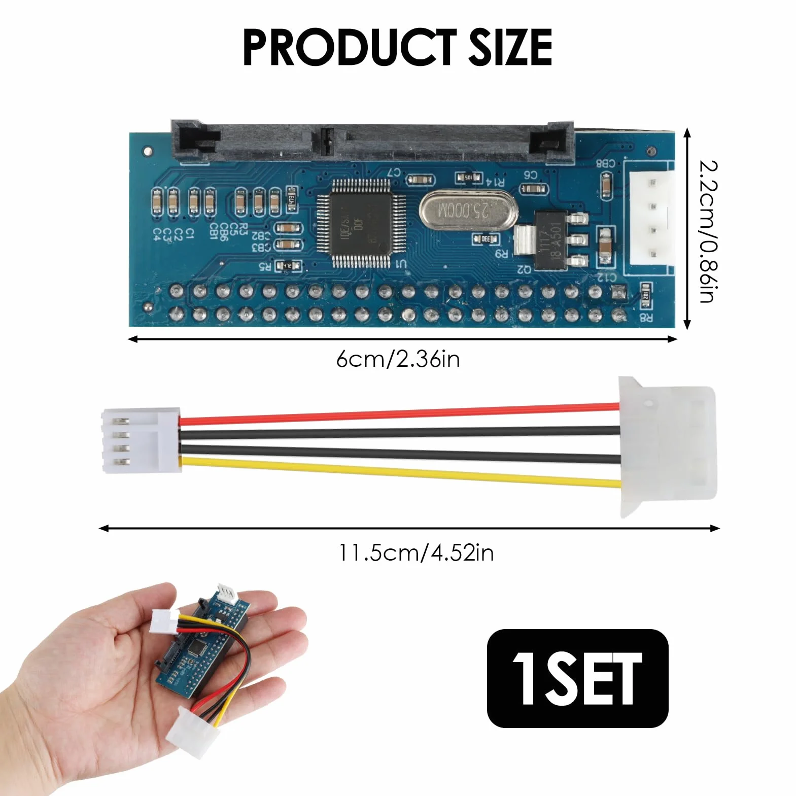 IDE/PATA 40-pinowy adapter konwertera na SATA żeński