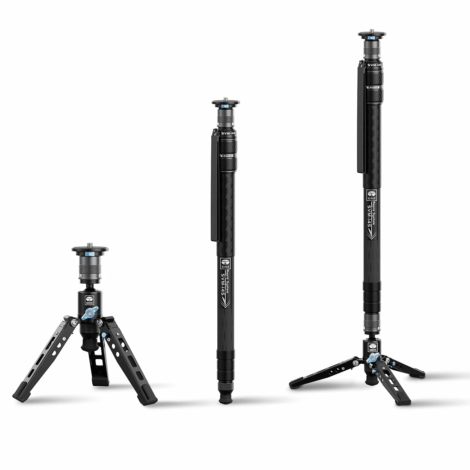 SIRUI SVM-145 Monopod z włókna węglowego 145 cm, maksymalne obciążenie 10 kg