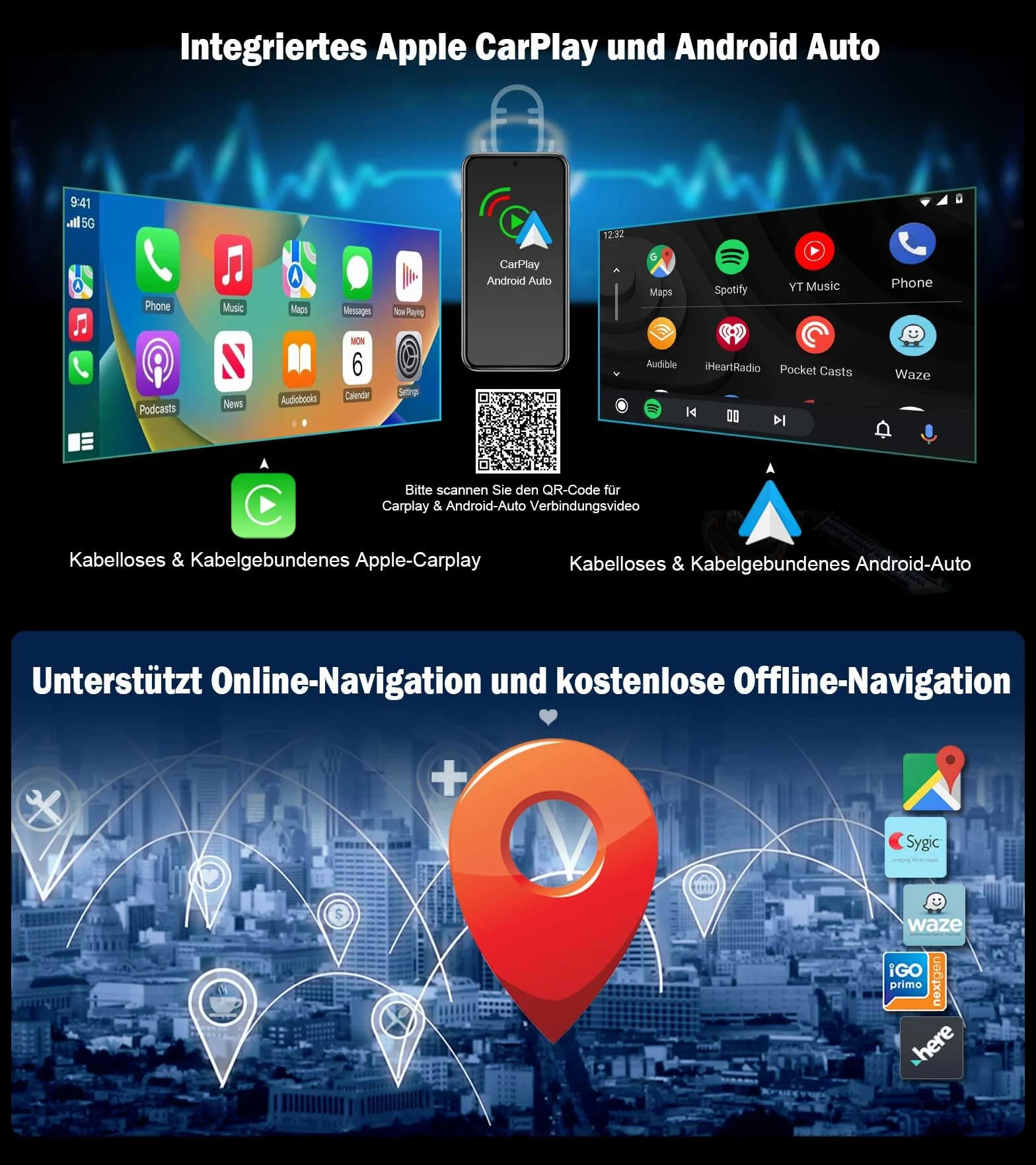 Erisin 12,3" Qualcomm 8 rdzeni 8 GB + 128 GB Android 14 radio samochodowe GPS nawigacja do BMW X5 E70 BMW X6 E71 CIC obsługuje IPS OEM iDrive CanBus Bluetooth 5.1, bezprzewodowy CarPlay Android Auto