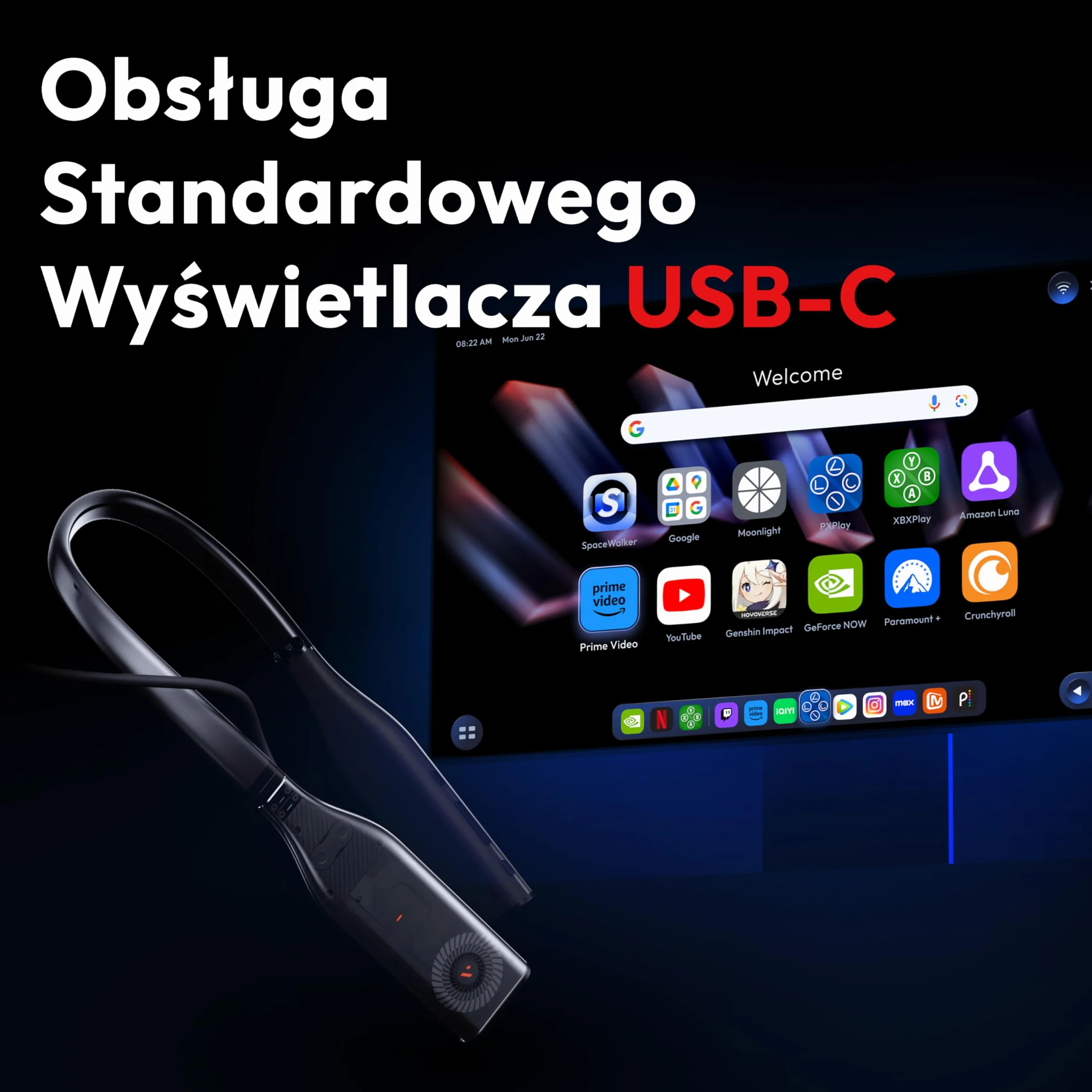 VITURE Pro Neckband 12GB RAM 256GB Storage 3DoF AI narzędzia sterowanie głosowe