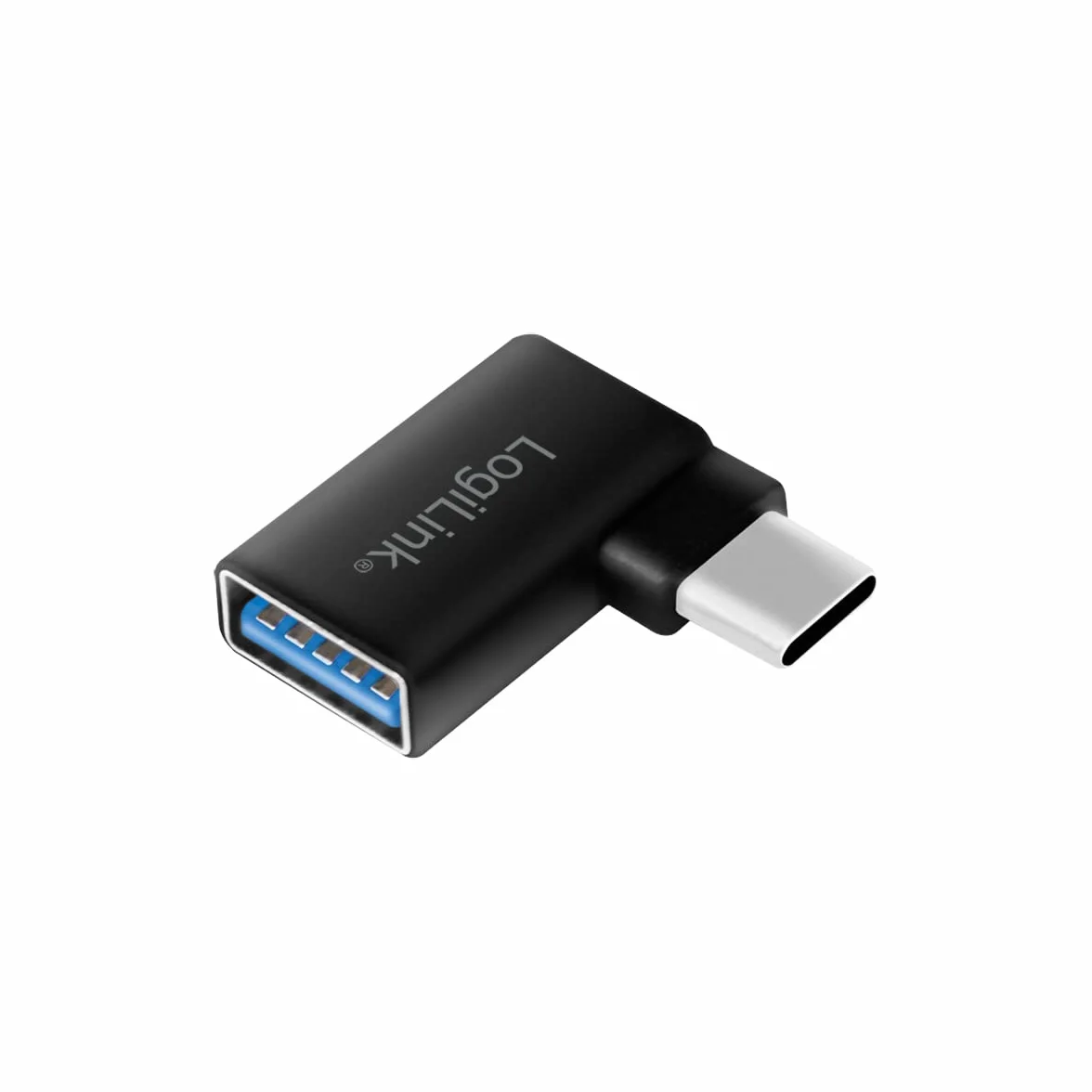 LogiLink AU0055 USB 3.2 Gen 1 adapter USB-C na USB-A kąt 90° czarny