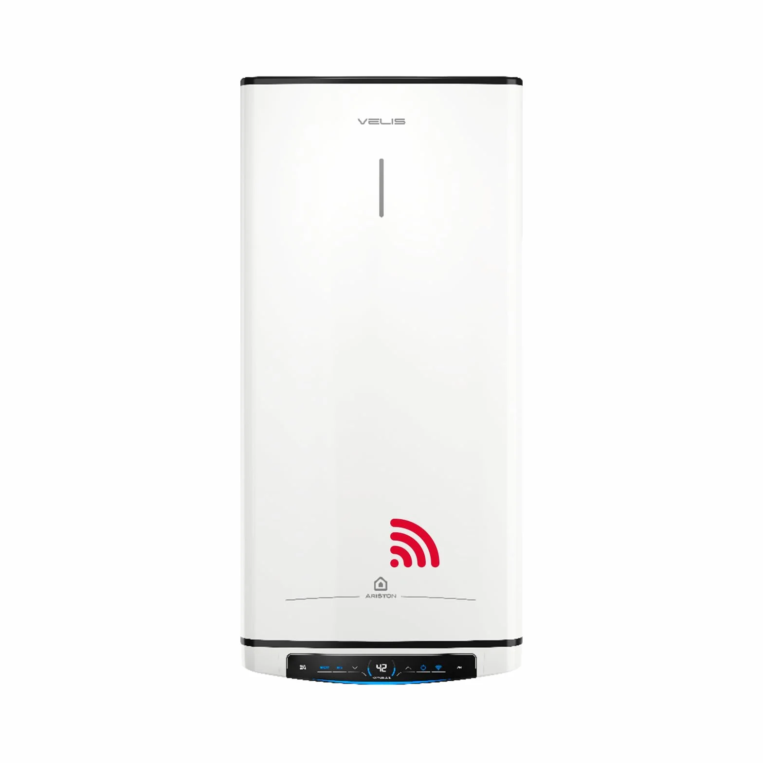 Ariston Velis Pro Wifi (ex.DUO 5 Fleck) - Elektryczny termos o niskim zużyciu energii wielopozycyjny, płaski elektryczny podgrzewacz wody z ECO-EVO 55,7 x 27,5 x 51,1, instalacja w Hiszpanii