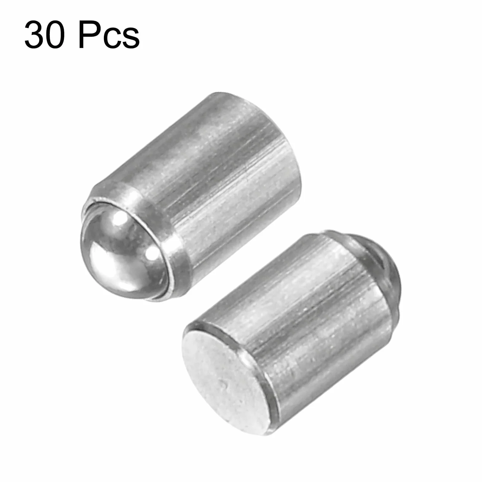 QUARKZMAN 30 sztuk sprężyn kulowych 3 x 4 mm, stal nierdzewna 304, bez koralików pozycjonujących stopnie, sprężyny kulowe, do szafy, urządzeń mechanicznych, mebli