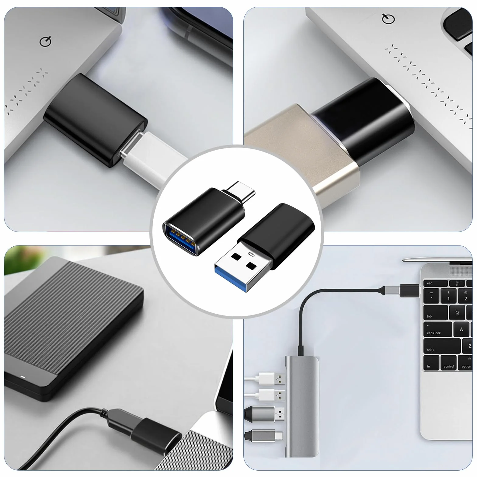 Przejściówka USB C na USB - Adapter USB C na USB, USB na USB C