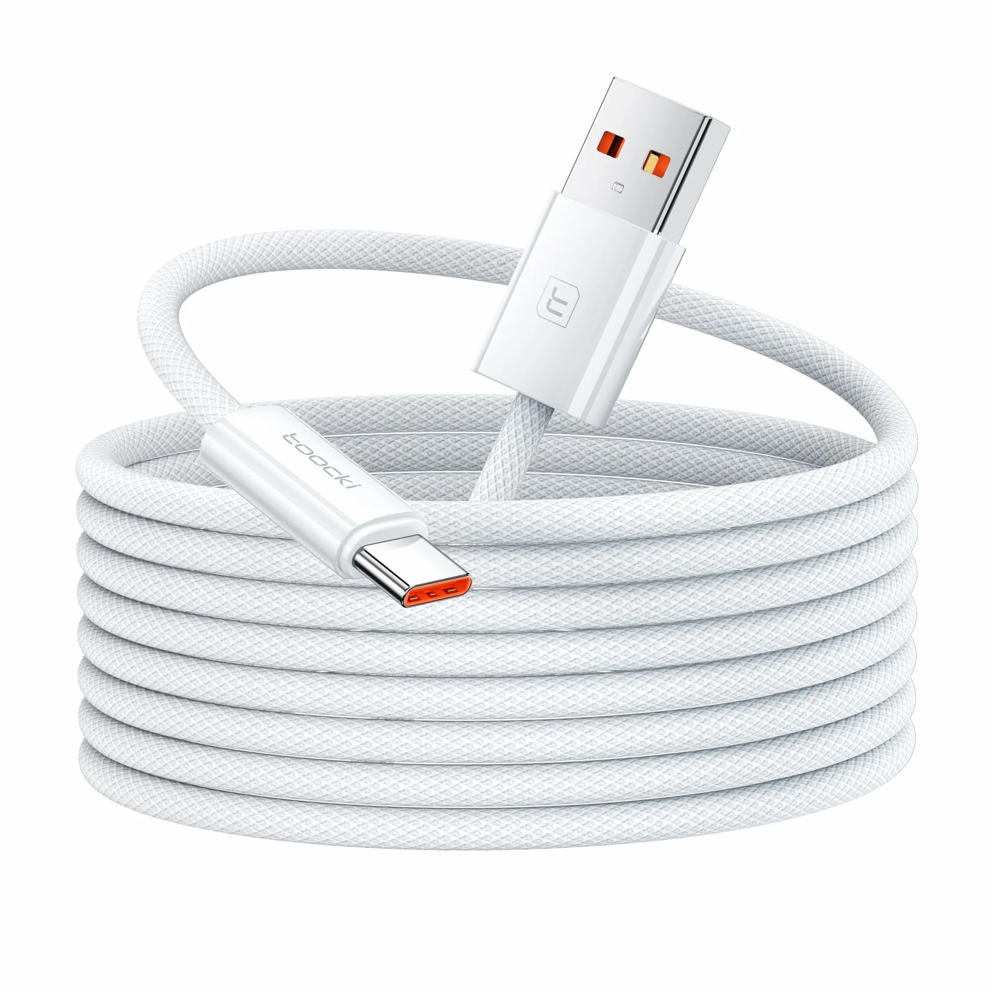 toocki Kabel USB C, 2 m, kabel do ładowania USB C, kabel do szybkiego ładowania, nylonowy kabel do ładowania USB C do iPhone 16 Pro Max, Samsung Galaxy S24, S23, S22, S21, S20, S10, S9, S8, Note10