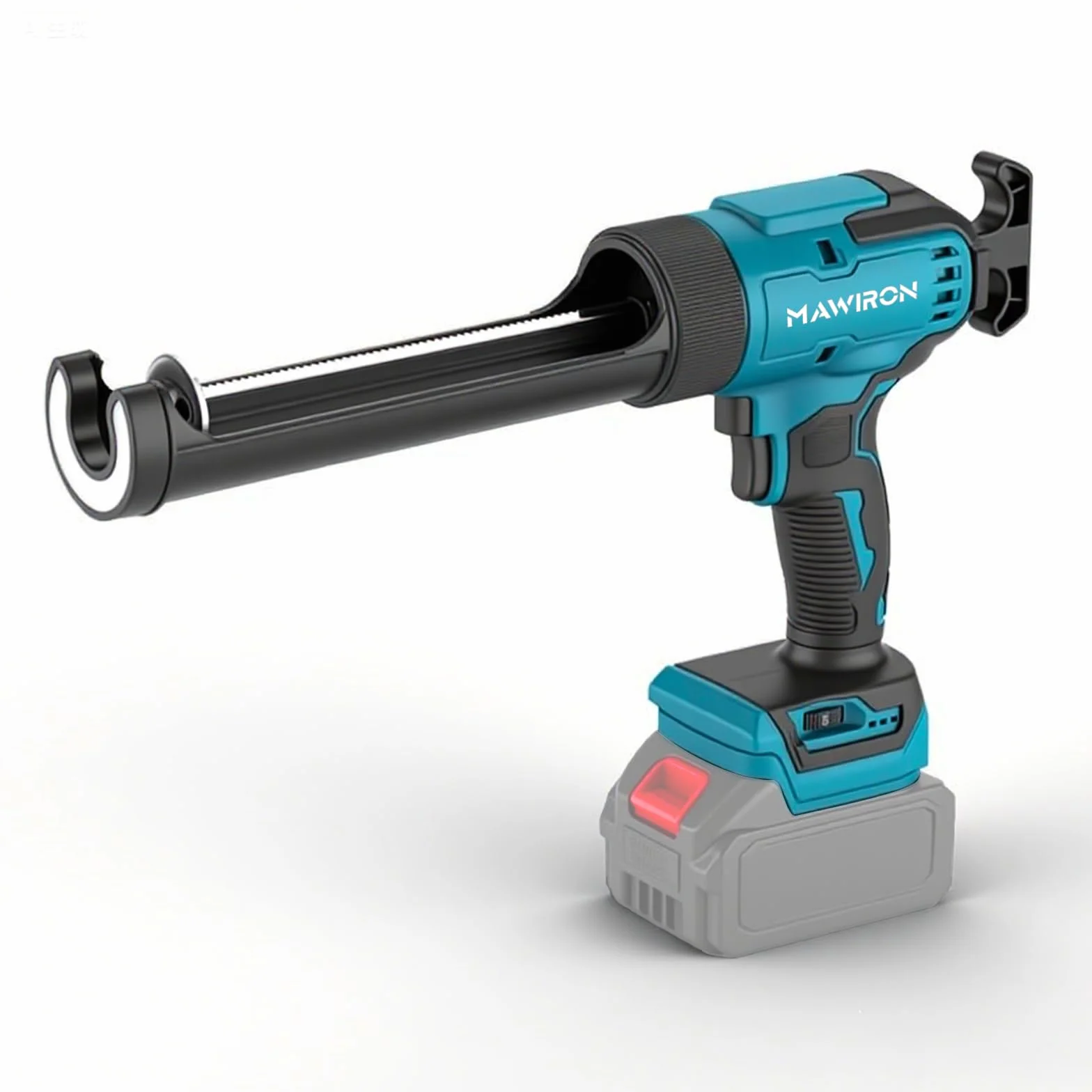 Akumulatorowa prasa kartuszowa kompatybilna z akumulatorem Makita 18 V, światłem LED, elektryczny pistolet na kartusze silikonowe, do wkładów 300-310 ml (bez baterii)