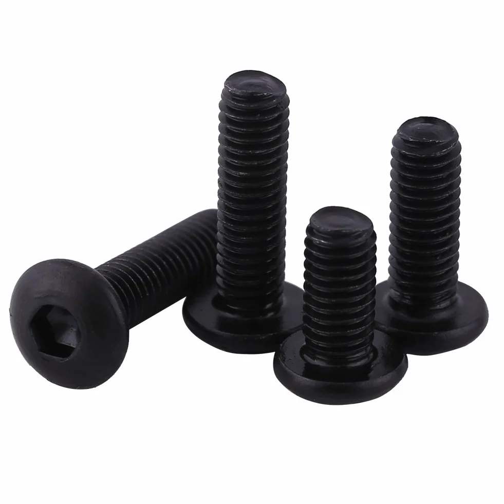 Śruby z łbem płaskim, M3, ze stopu stali klasy 10,9, kompletny gwint, pojedynczy koniec (M3 x 6 mm)