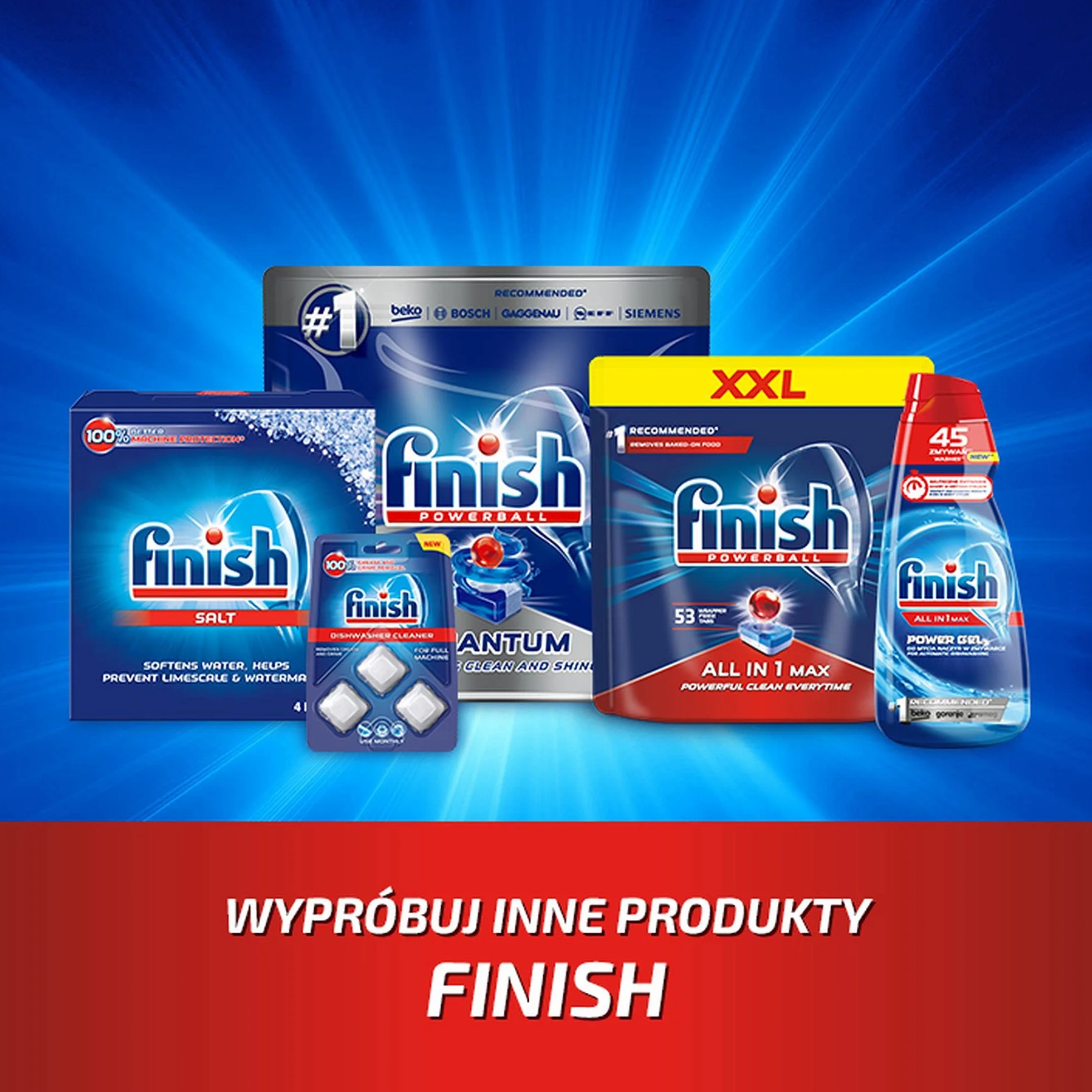 FINISH Żel Power All-in-1 900ml cytrynowy