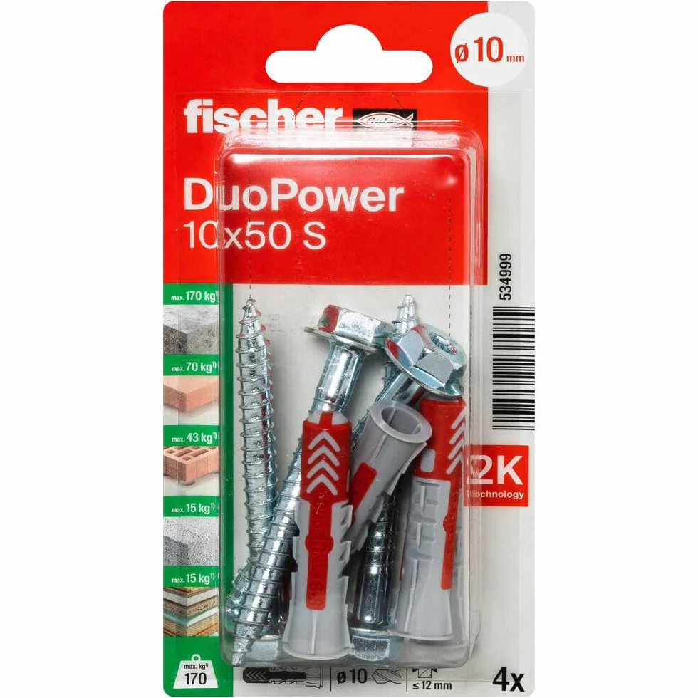 Fischer 534999 Blister Duopower 10 x 50 S K Nv