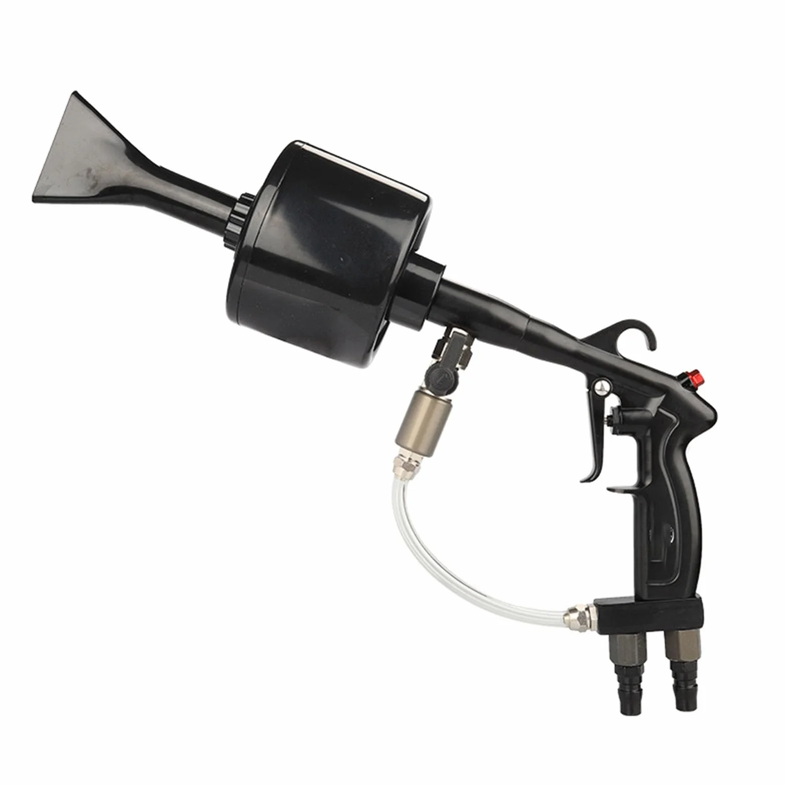 Pistolet piankowy, konstrukcja z podwójną rurą, uchwyt ze stopu aluminium do wydajnego mycia samochodu, ergonomiczna konstrukcja z regulacją zaworu