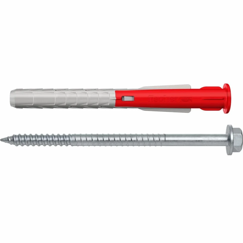 fischer 10 x 100 mm wytrzymałe mocowania ścienne Dot & Dab - płyty gipsowo-kartonowe nad blokowymi kołkami i śrubami ściennymi, wsporniki telewizyjne, grzejniki, ciężkie półki i szafki kuchenne -