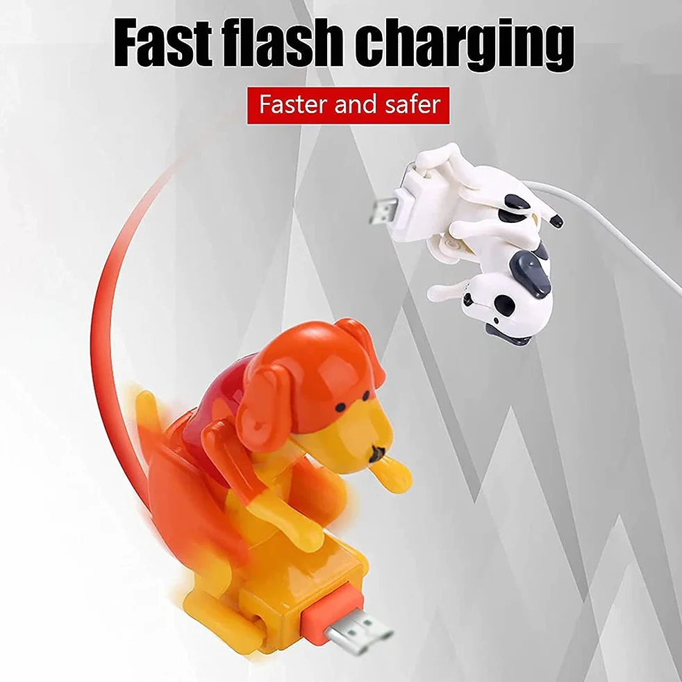 Kabel USB z psem do szybkiego ładowania smartfona typ C