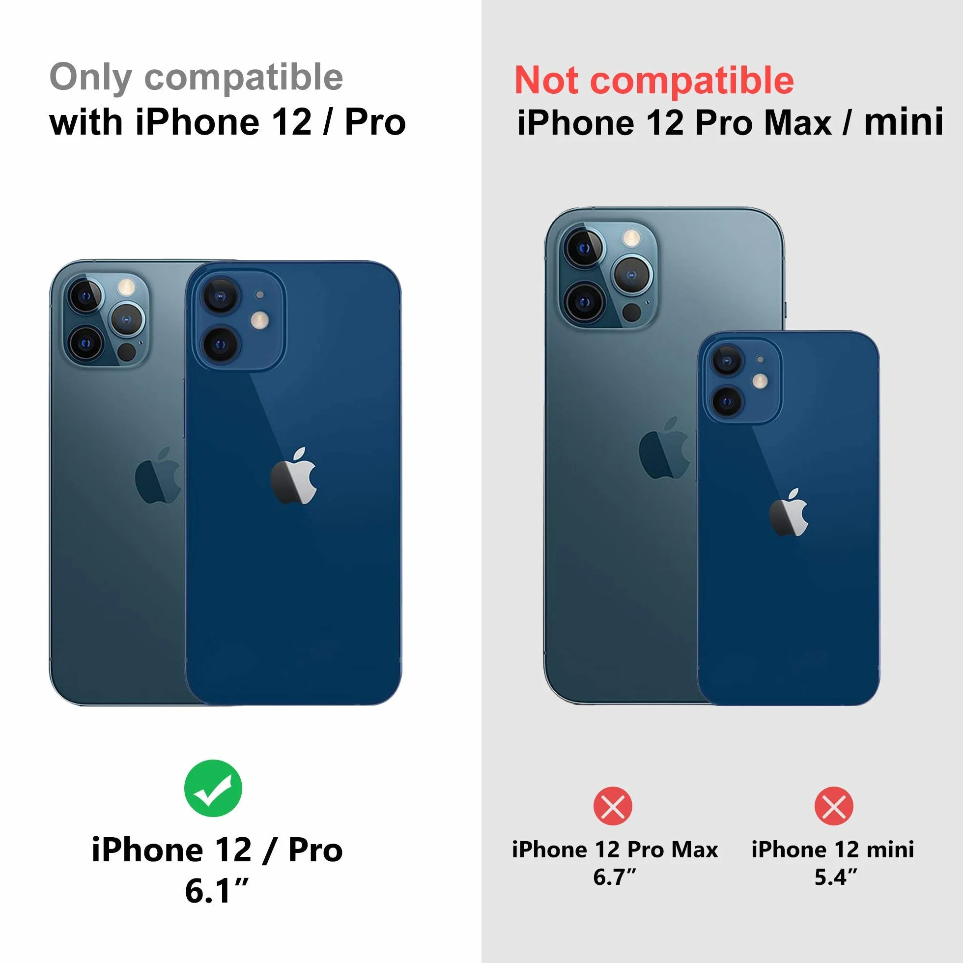 Etui XTCASE do iPhone 12 / iPhone 12 Pro przezroczyste silikonowe z naszyjnikiem, różowe złoto