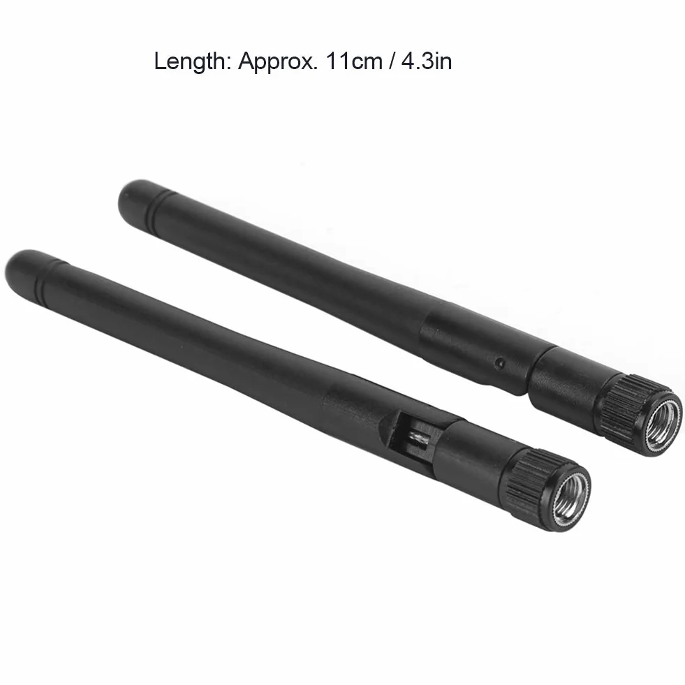 Annadue Przenośna antena WLAN 2,4G/5G 5dBi USB WiFi SMA 2 sztuki