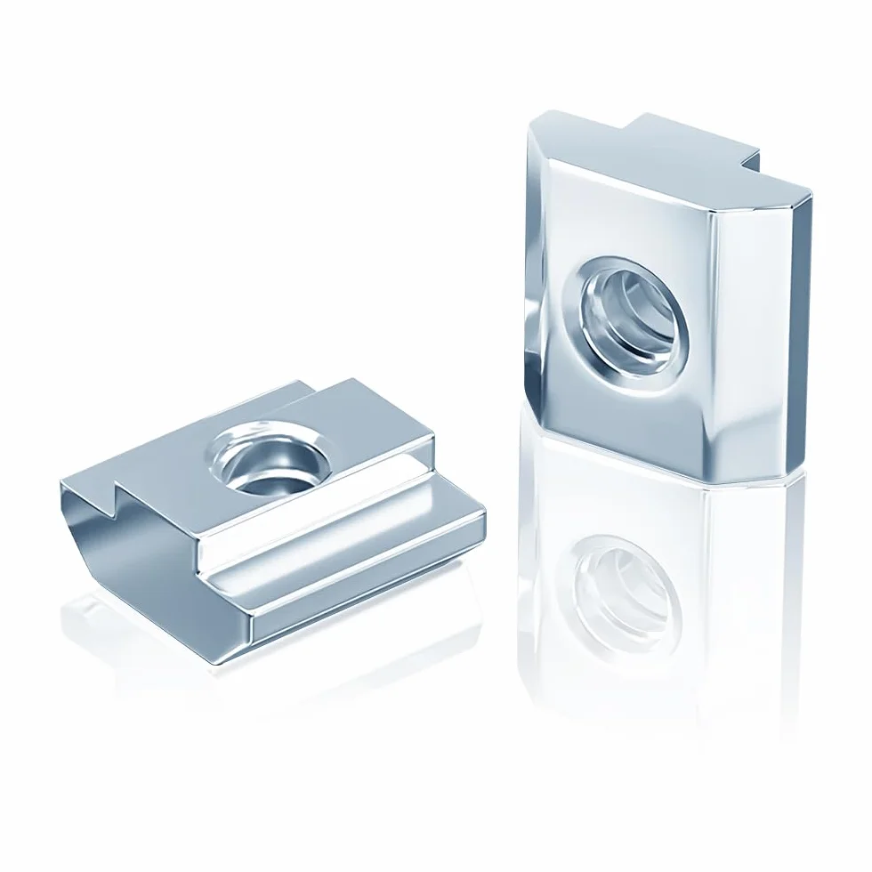 60 sztuk kamieni do rowków M5 typ B, nakrętka przesuwna T do profilu aluminiowego serii 20, zestaw kamieni rowkowych T M5, stal węglowa, nakrętka przesuwna do szczeliny wytłaczanej z profilem