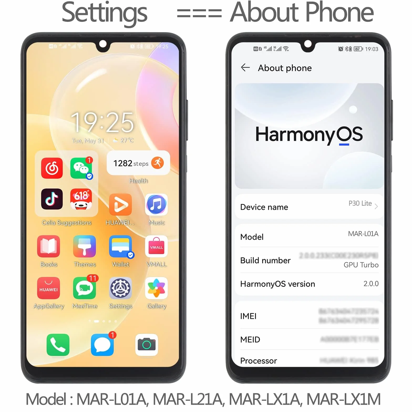 Ekran dotykowy LCD 6,15" do Huawei P30 Lite/Nova 4E MAR-L01A MAR-L21A MAR-LX1A czarny