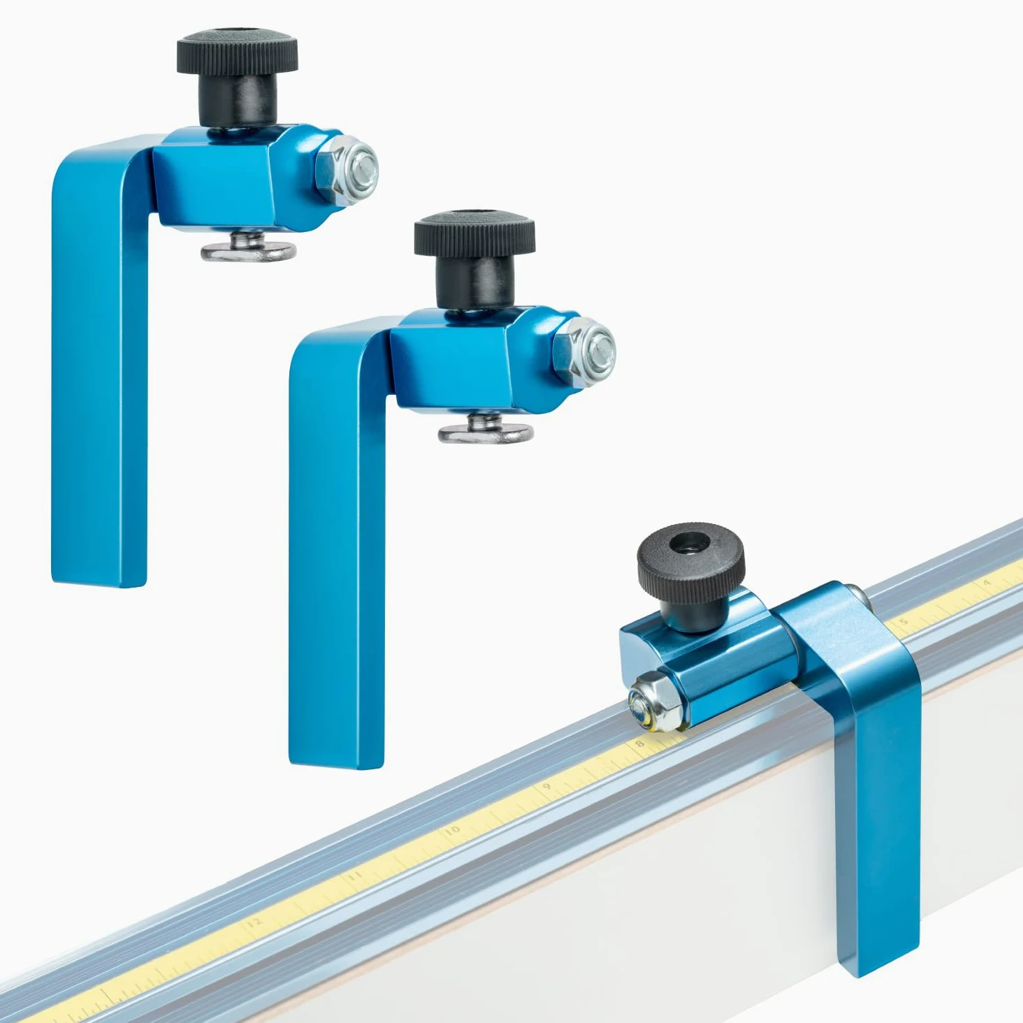 POWERTEC 71367-P2 3-calowy ogranicznik ogrodzenia do obróbki drewna, 2 szt