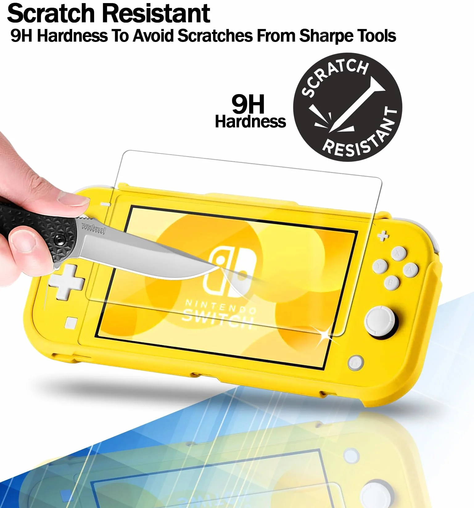 Szkło ochronne do Nintendo Switch Lite 2 sztuki, 0,33 mm, HD, odporne na zarysowania
