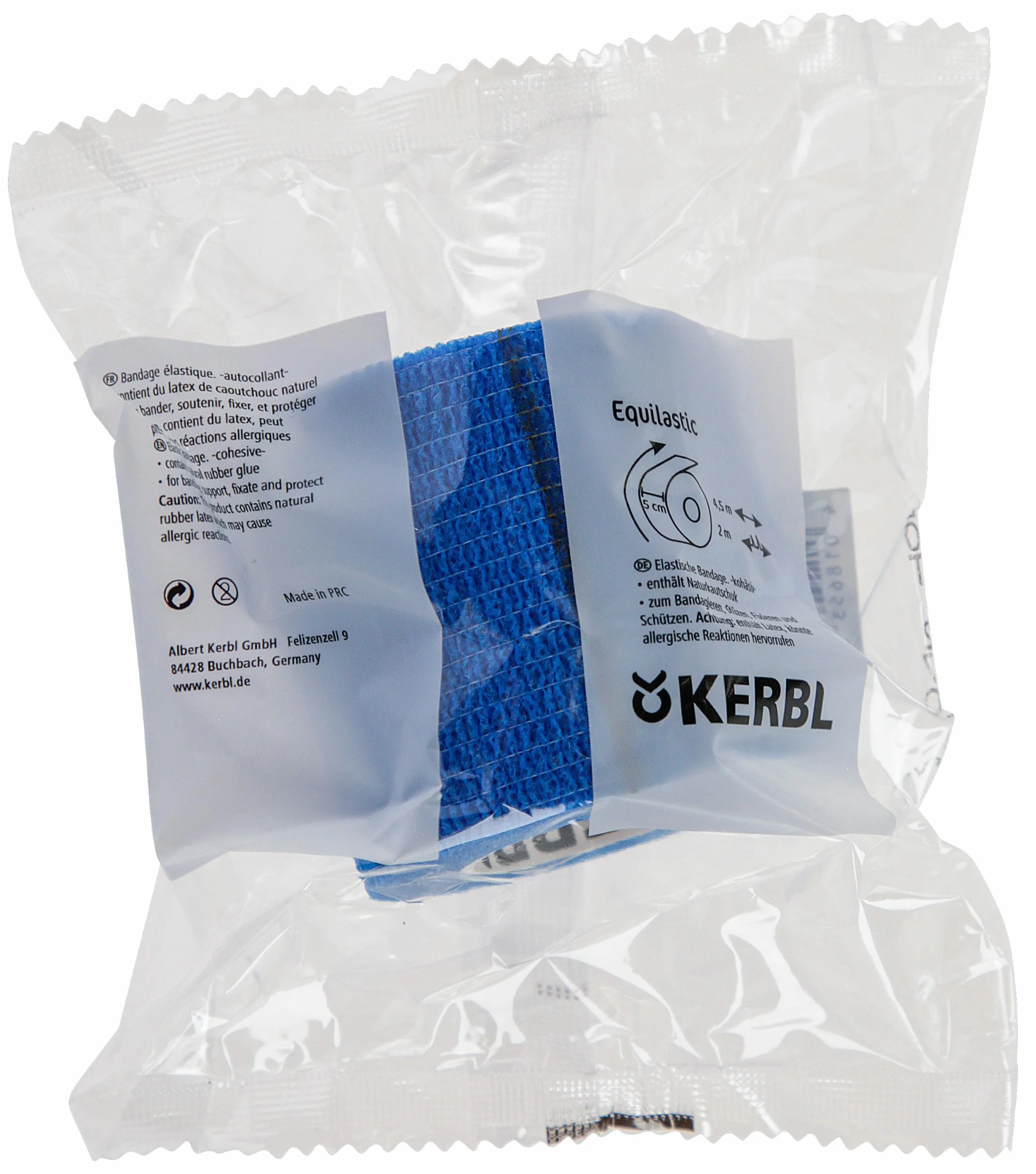 Selbsthaftende Bandagen EquiLastic, blau