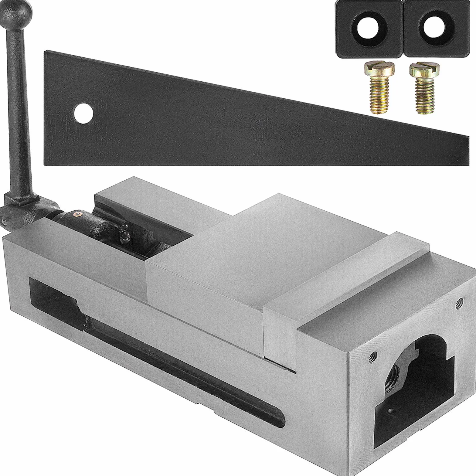 VEVOR Imadło do wiercenia frezowania, 160 mm precyzyjne otwarcie imadło zaciskowe 29 KN Imadło do stołu warsztatowego Wysokość 120 mm Zacisk warsztatowy Główne akcesorium do frezarki precyzyjnej i