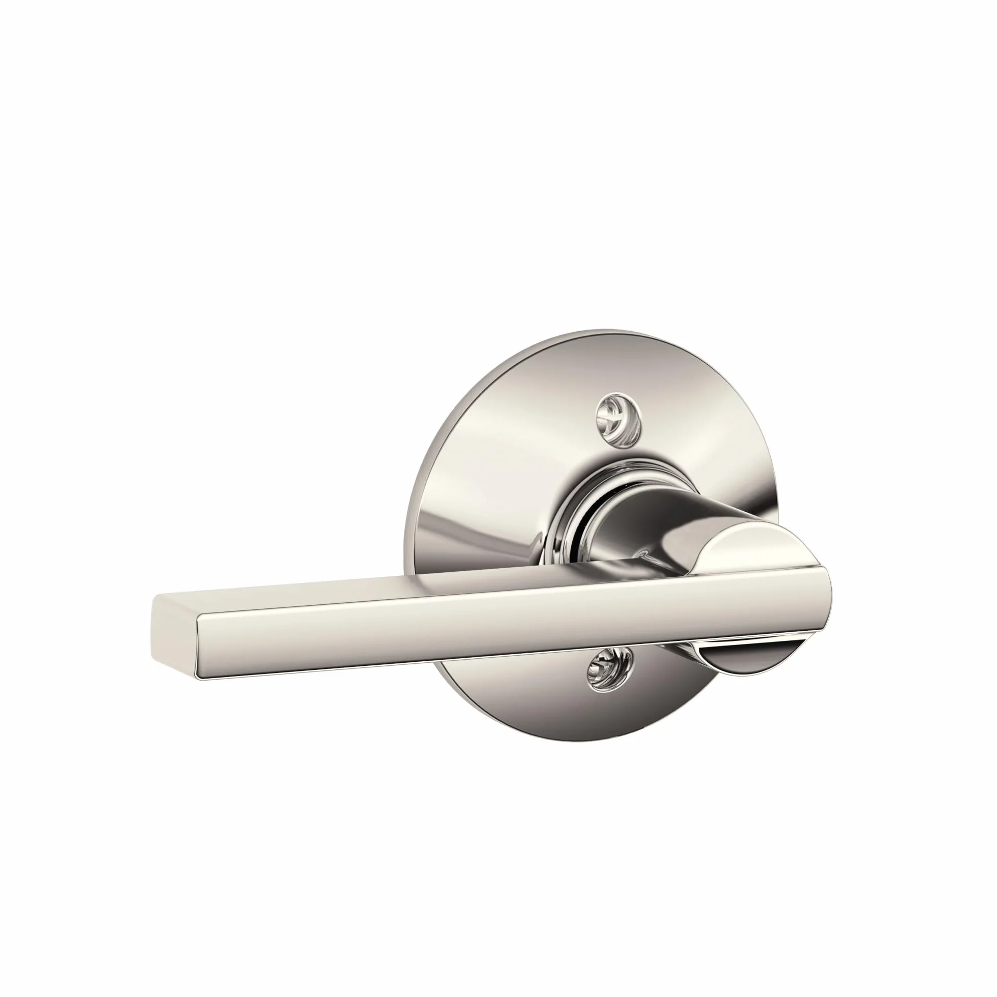 SCHLAGE Lever Non-Turning Lock, Polished Nickel (F170 LAT 618)