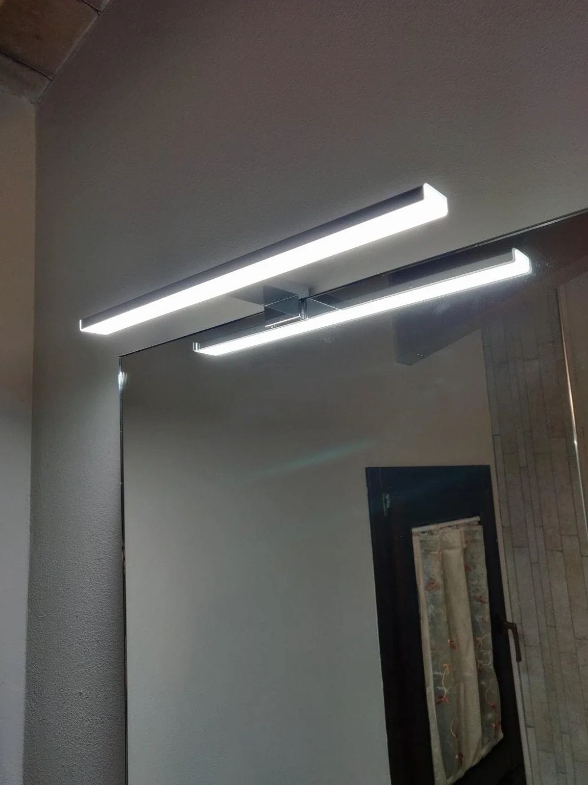 LED Spiegelleuchte Badezimmer 10W 820LM 40cm Kaltweiß 6500K Azhien,3in1 Montage IP44 230V Wandleuchte Spiegellampe 400mm,Kein Flimmern Badezimmerschrank Spiegelleuchten