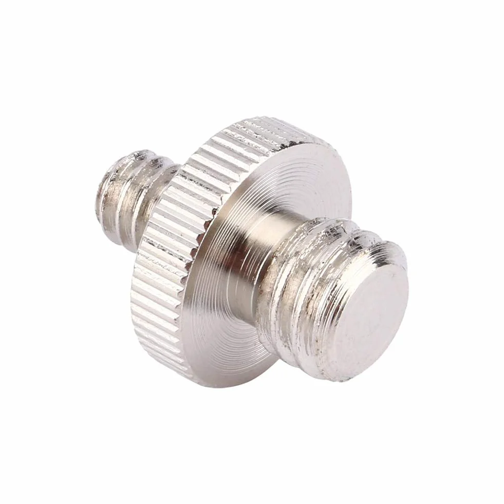 Yosoo 5 szt. 1/4" na 3/8" cala stal chromowana podwójny gwint zewnętrzny adapter do statywu aparatu/statywu jednonożnego i płytki szybkiej wymiany itd. gwint
