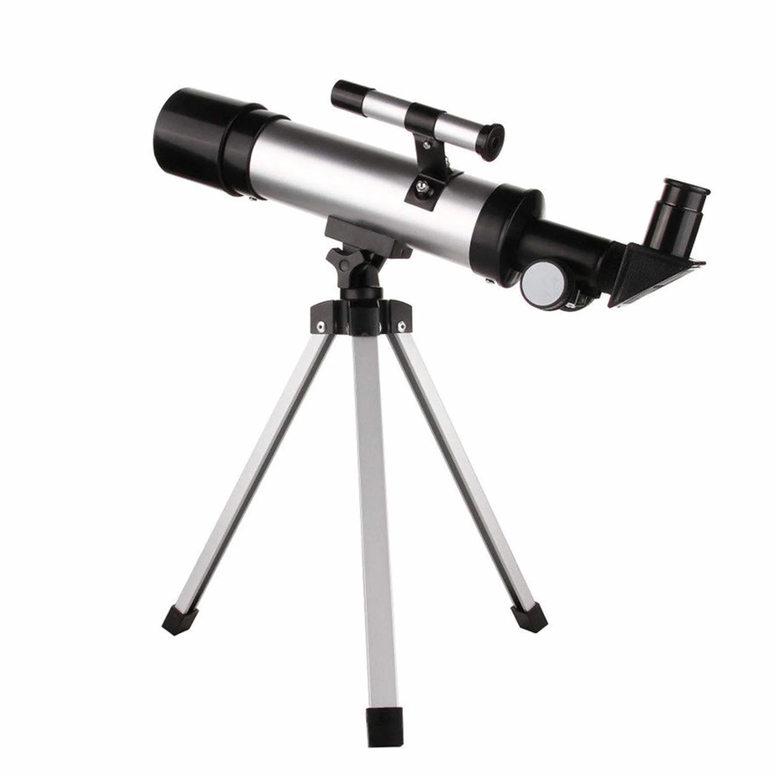Teleskop 60x dla dzieci, monokularowy refraktor teleskopowy HD ze statywem, dla początkujących astronomii i dzieci, obserwacji gwiazd, obserwacji kosmosu i obserwacji nieba, czarny