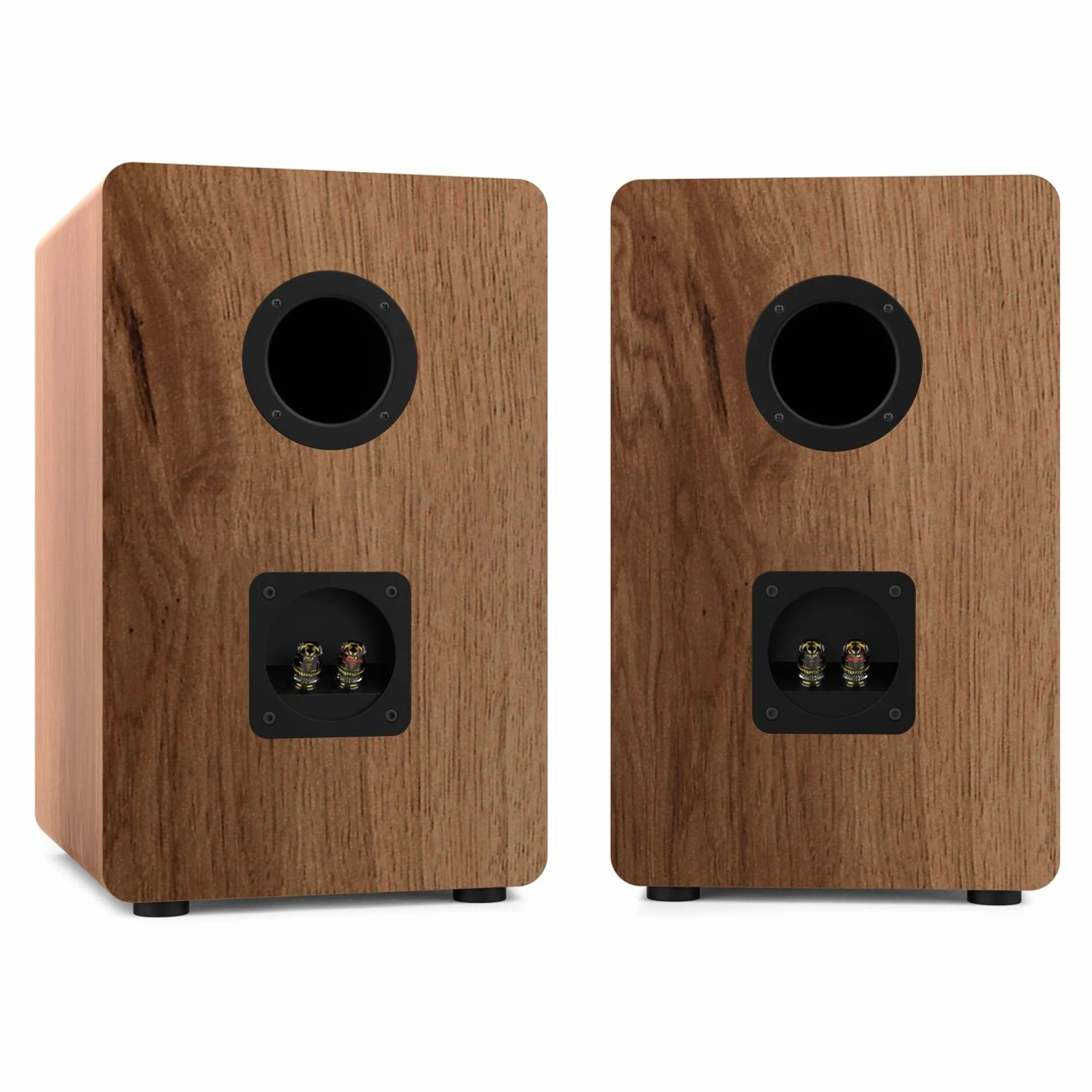 Wiibo Vintage 6 Nogal Altavoces Estantería 3 Vías 100 W Pareja