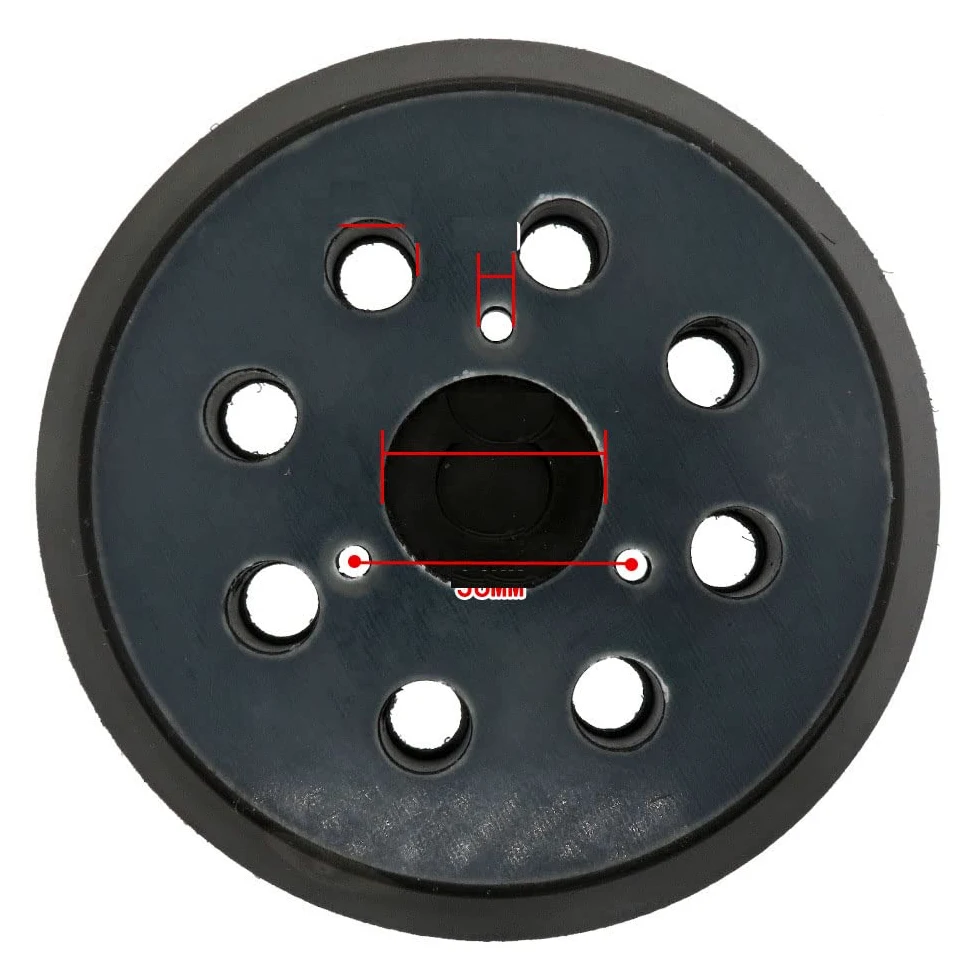 Szlifierka mimośrodowa, haczyk, szlufka, podkładka, samoprzylepne tarcze polerskie, 125 mm, 5 cali, 8 otworów, 3 bolt Power tarcze polerskie, samoprzylepne podkładki pod plecy, papier ścierny, krążki