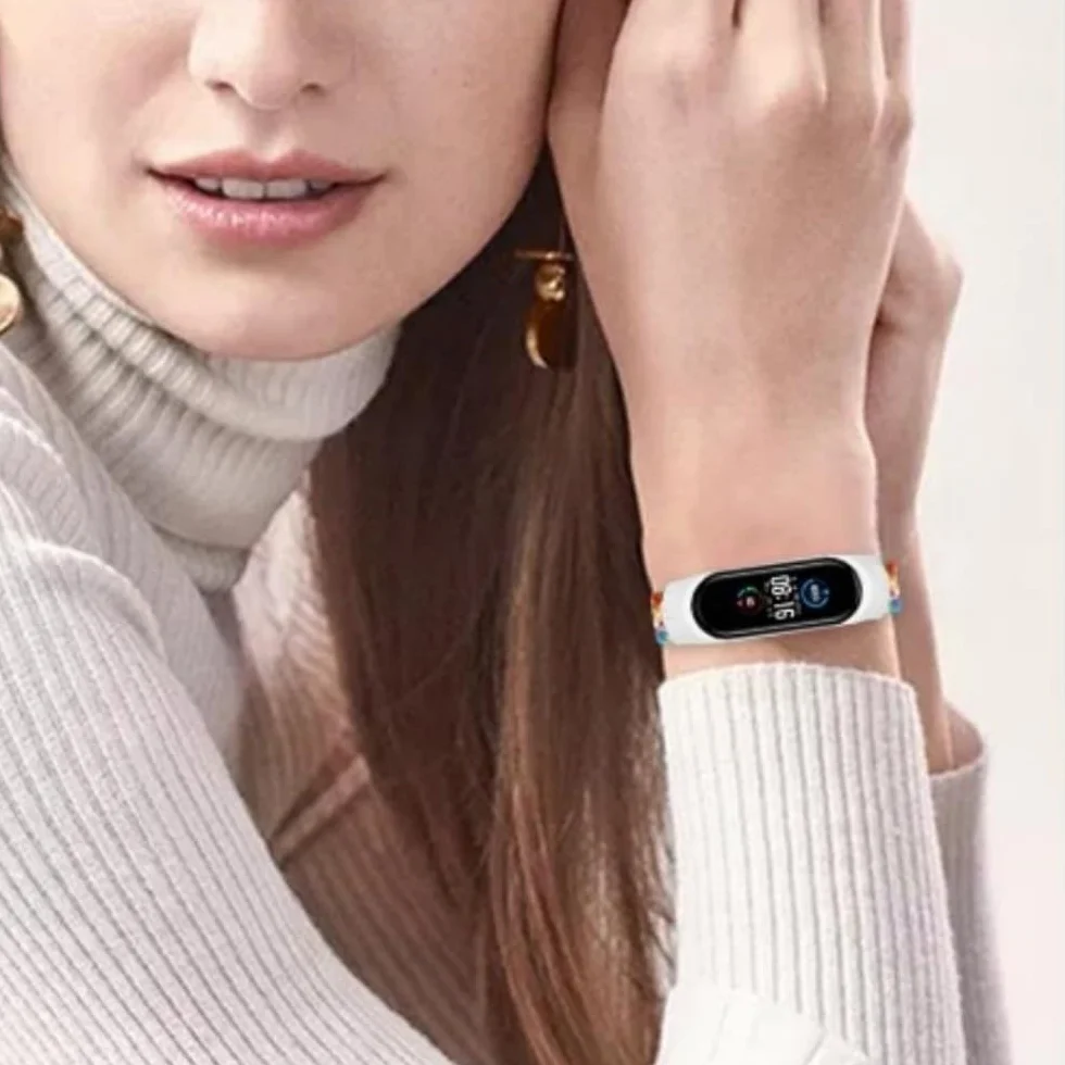 Pleciona bransoletka zastępcza do Xiaomi Mi Smart Band 8 Active / Redmi Band 2, nylonowy, elastyczny pasek