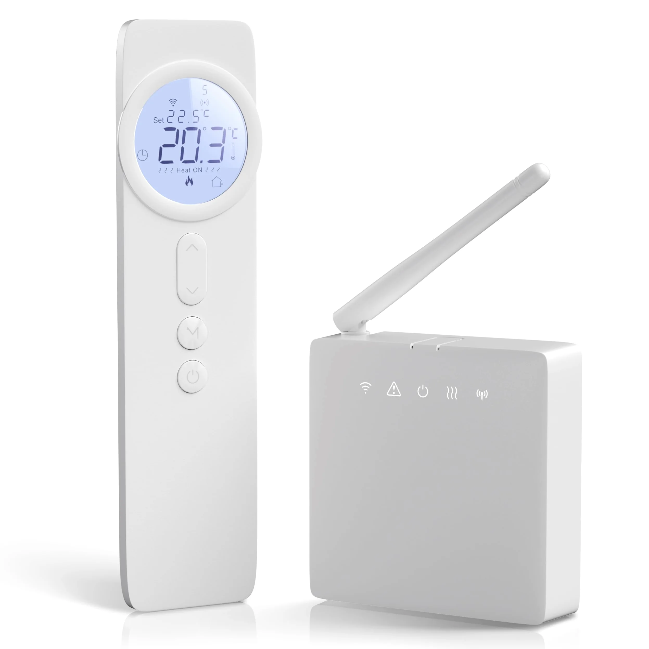 Termostat Wi-Fi, tygodniowy programowalny chronotermostat Wi-Fi, bezprzewodowy termostat na baterie, inteligentny termostat cyfrowy tuya control, kompatybilny z Alexa i Google Assistant