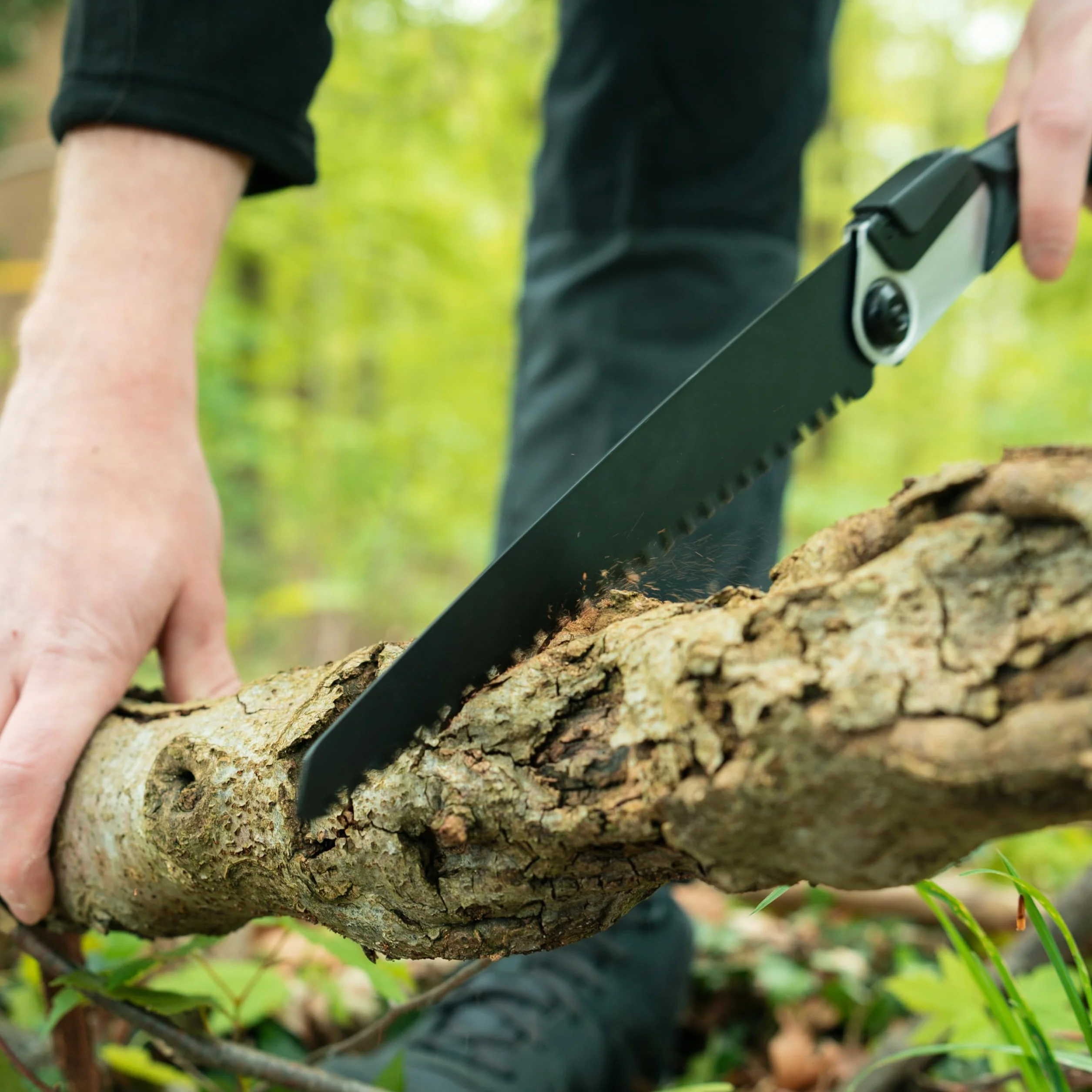 Zewnętrzna ręczna klappsäge von Woodilla - Handsäge, ergonomiczna składana Säge für den Garten, Multifunktionssäge mit stabiler Klinge (21 cm)