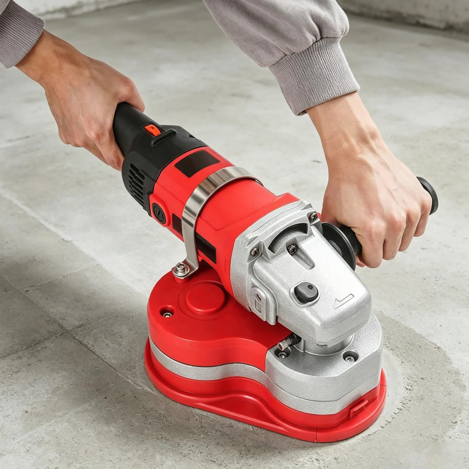 Przenośna Szlifierka Trójgłowicowa do Ścian i Podłóg – Zestaw do Szlifowania Betonu, Cementu i Kamienia (granit, Marmur); Maszyna Polerska +Vacuum-cleaner