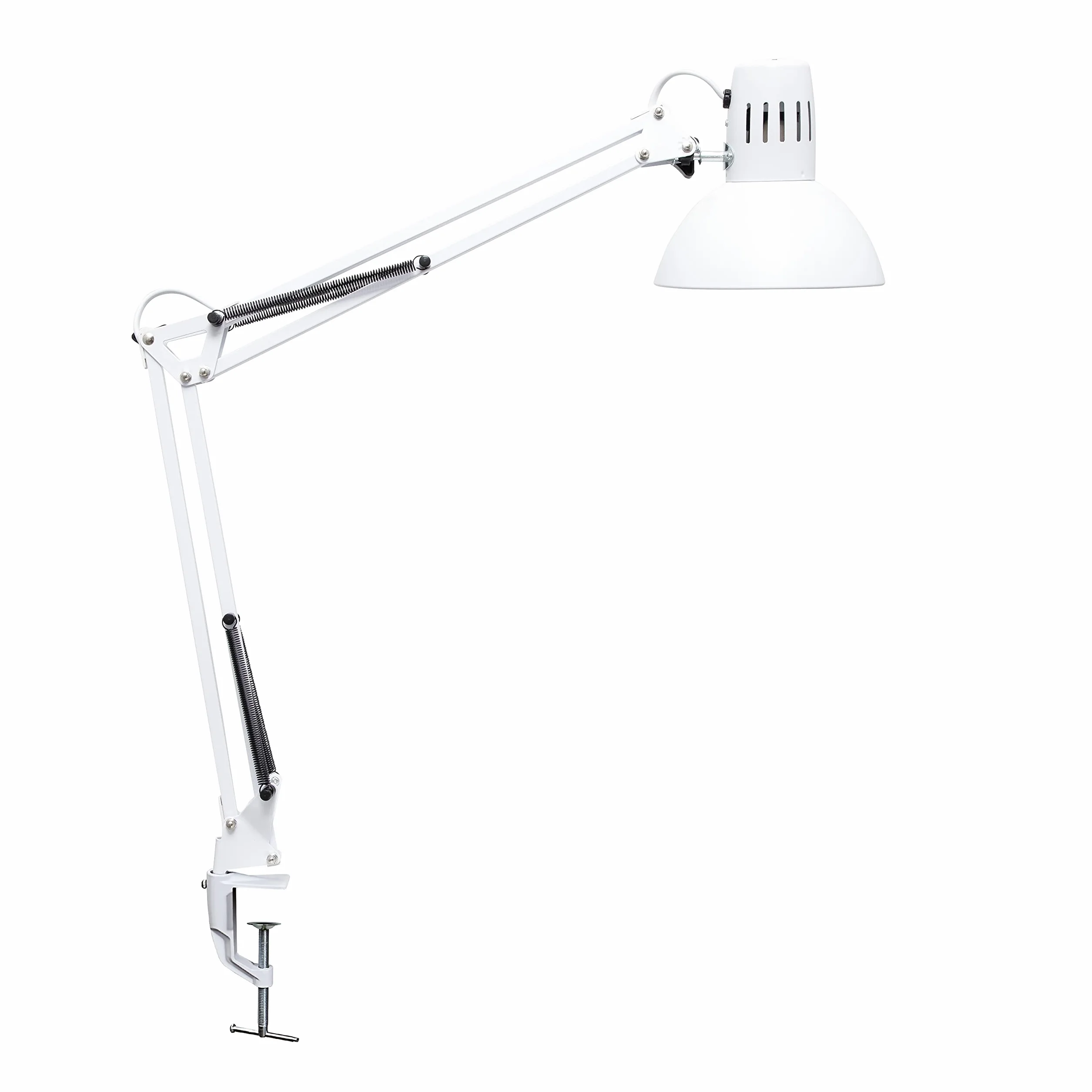 MAUL Lampa Biurkowa MAULstudy Regulowana Lampa Zaciskowa z Ramieniem Przegubowym do Biura i Biurka Elegancka Lampa Biurkowa Led z Metalu Ekskluzywne Żarówki Led Biała