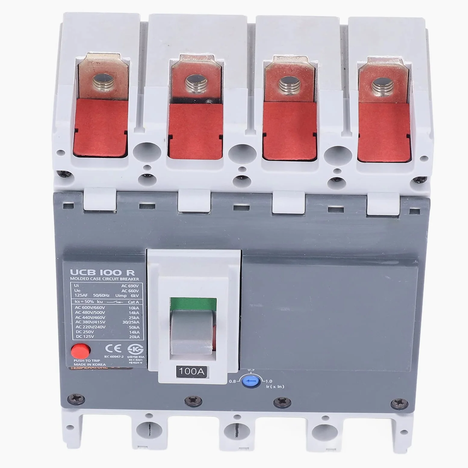 Wyłącznik 4P MCCB, zabezpieczenie przed zwarciem, zabezpieczenie przed przeciążeniem energii elektrycznej
