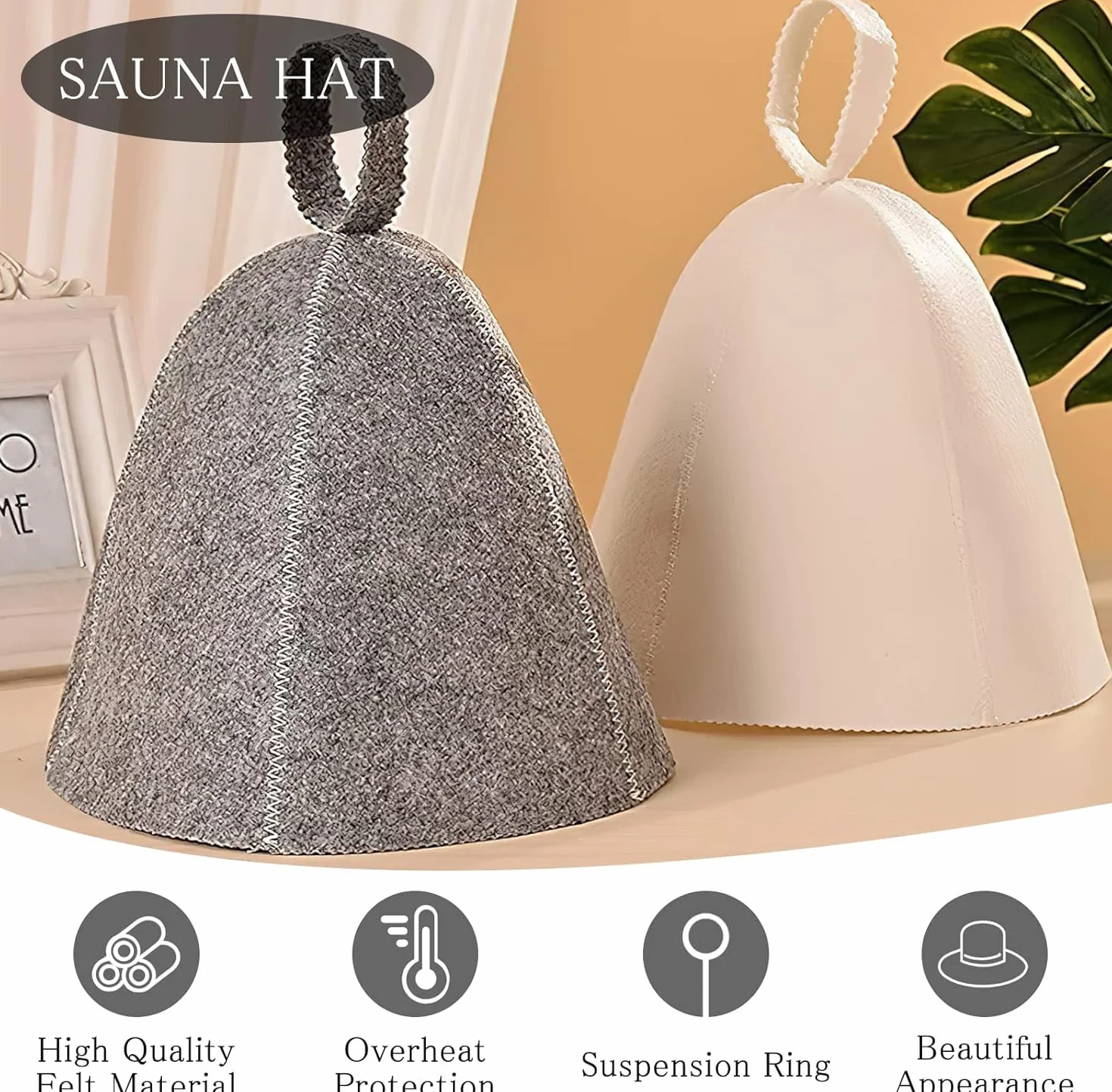 2 sztuki czapka do sauny filcowa czapka do sauny czapka do sauny czapka filcowa zestaw do sauny czapka do sauny czapka męska i damska, czapka do sauny czapka damska akcesoria do sauny filcowa czapka