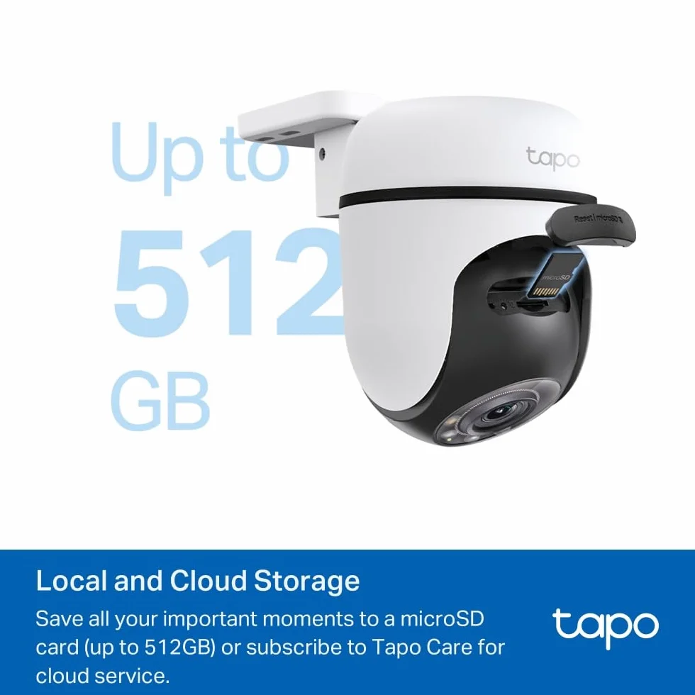 Tapo C510W 2 sztuki Zewnętrzna kamera WiFi 2K 3 MP 360° kolorowe widzenie nocne IP65 wodoodporna dwukierunkowy dźwięk Alexa