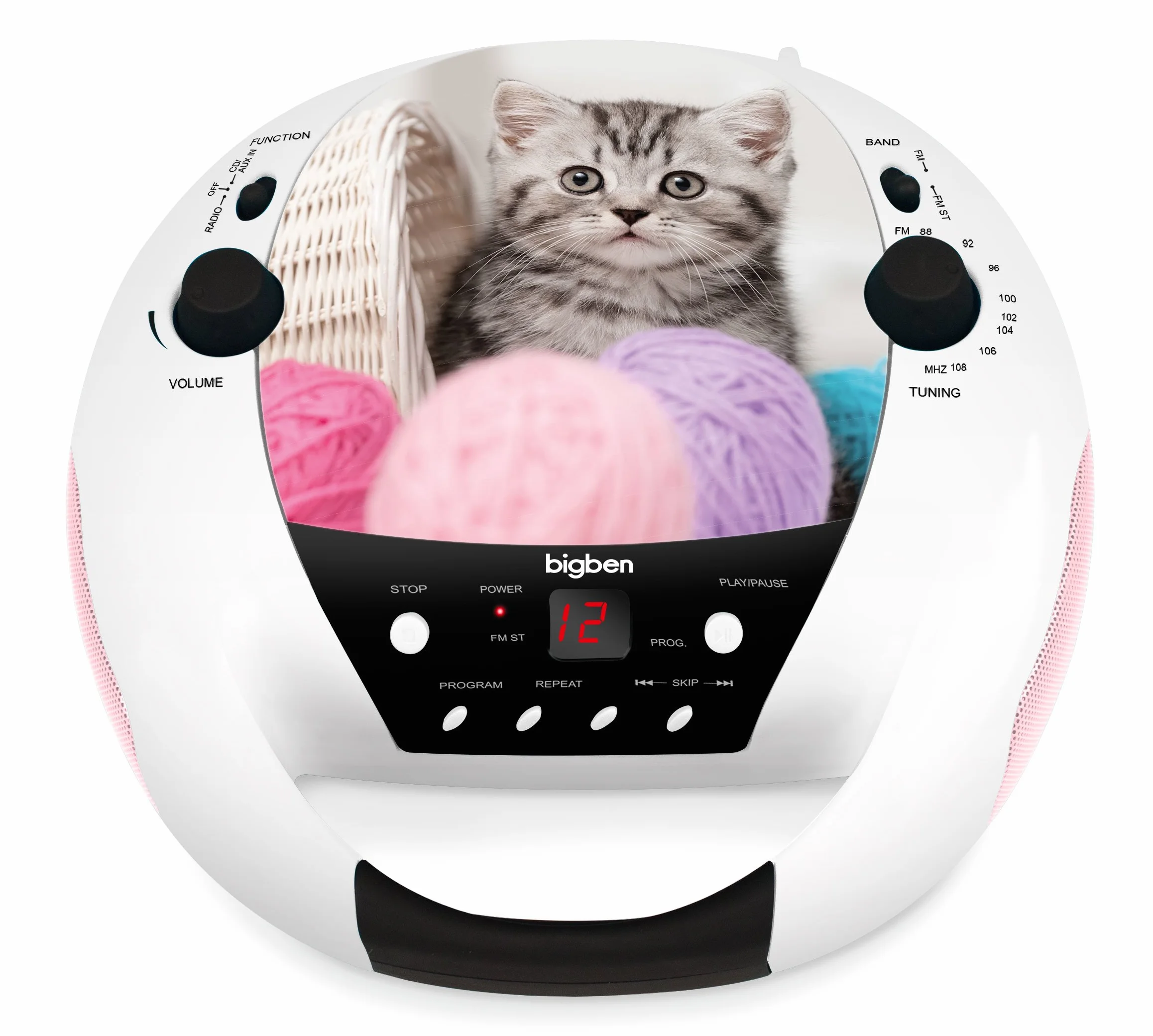 Lettore CD Radio FM Portatile Gatto Cd52Cats3